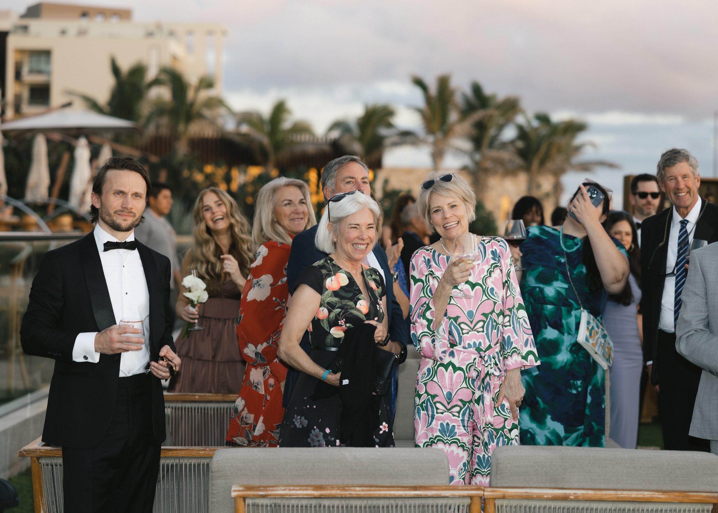 luxury destination cocktail hour on the beach