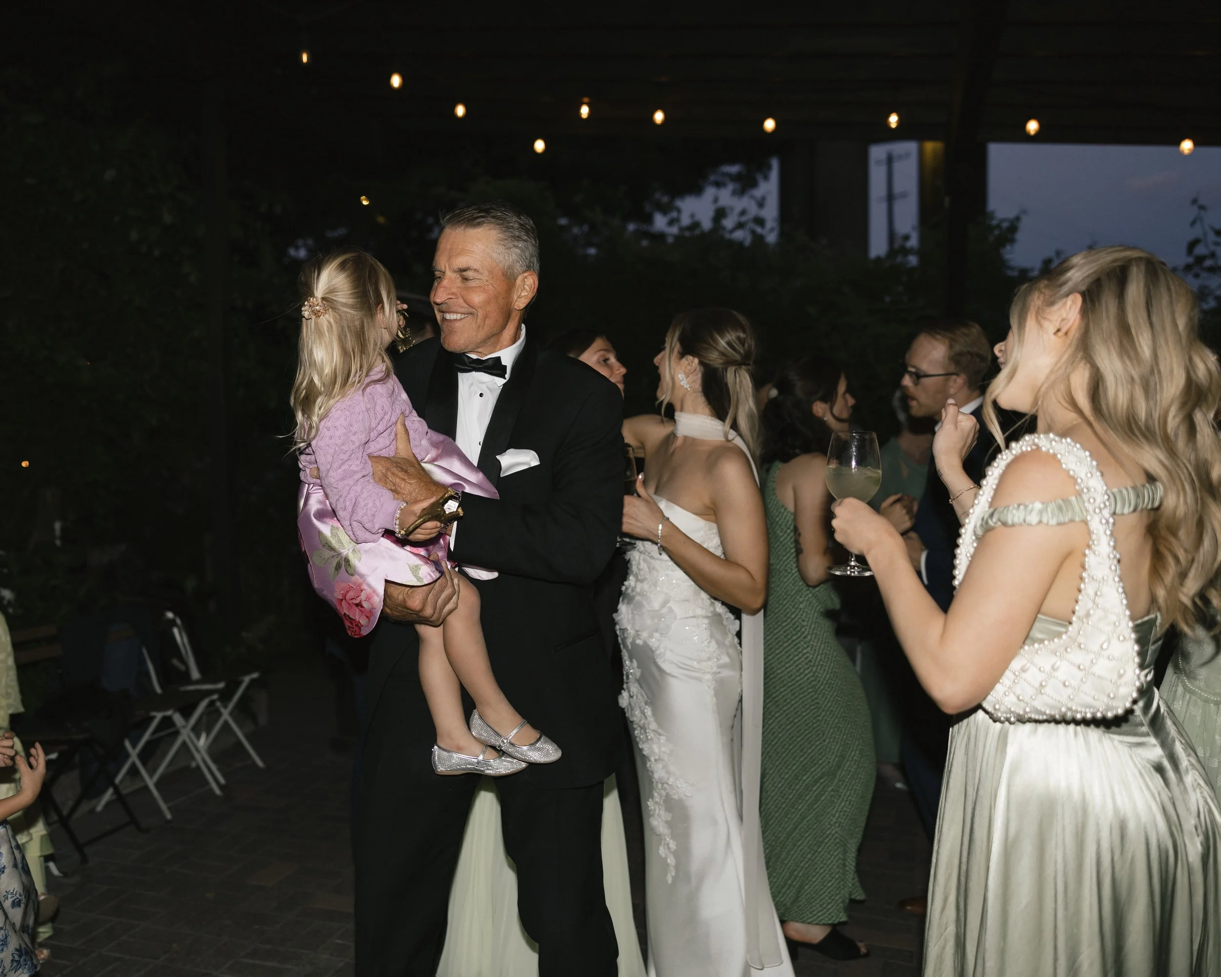 wedding reception dancing at the corson building