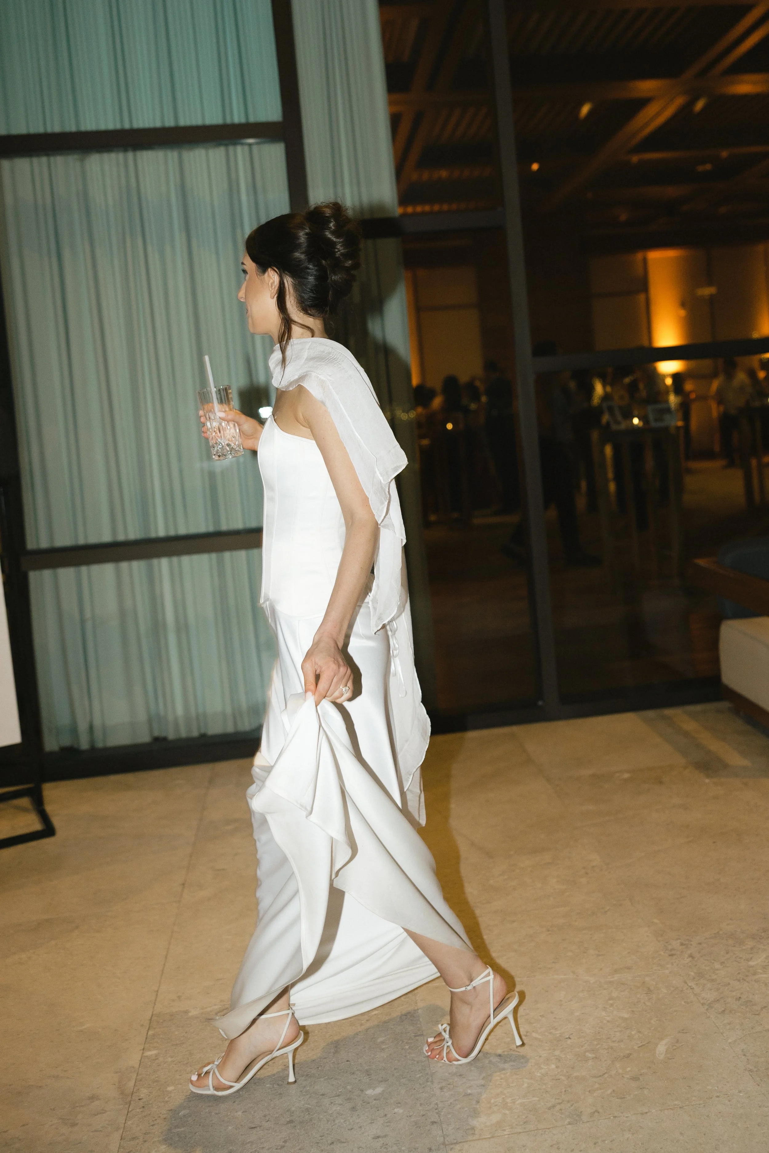 bridal fashion portrait at destination wedding