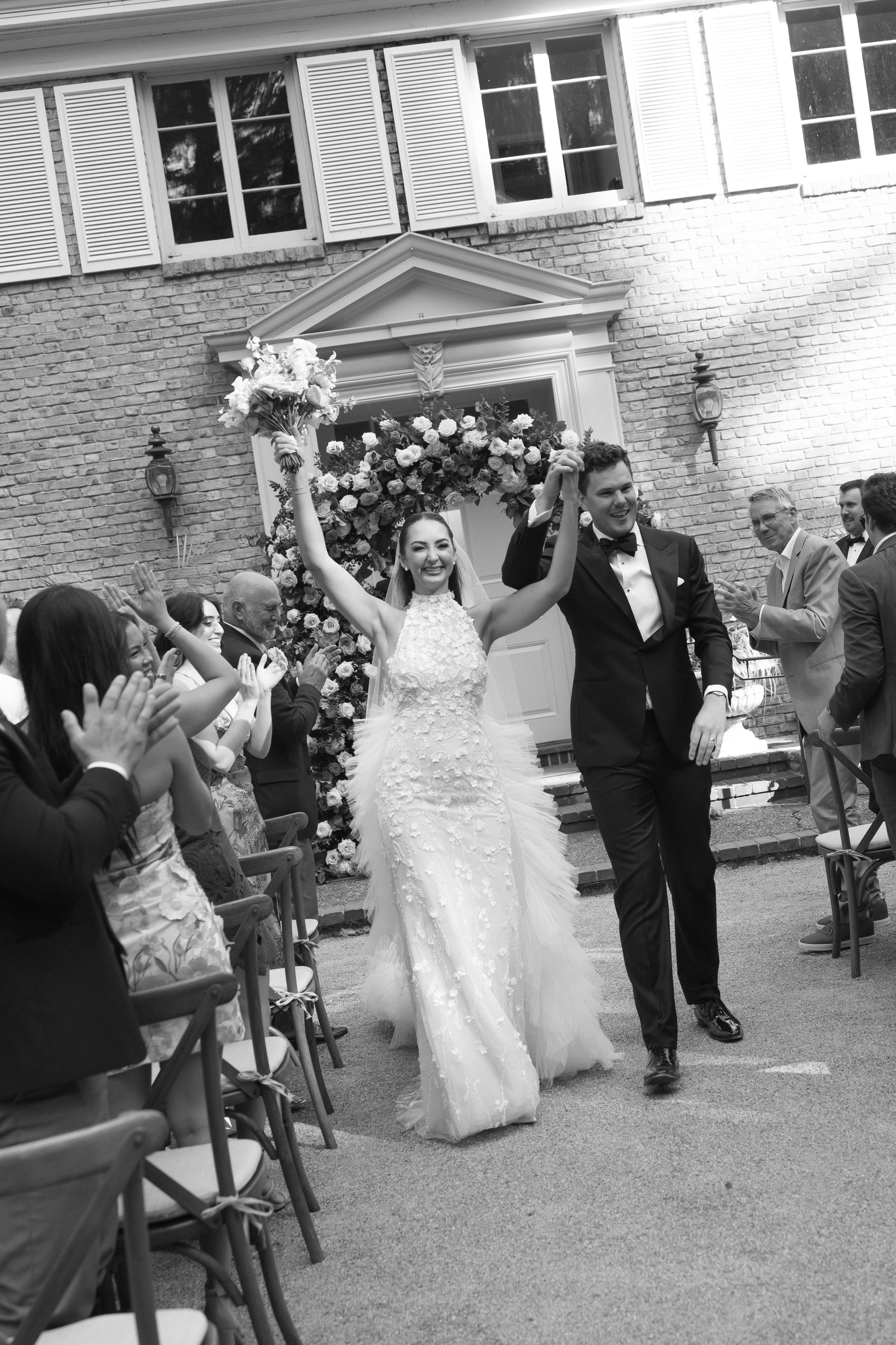south of france wedding ceremony at historic stone chateau