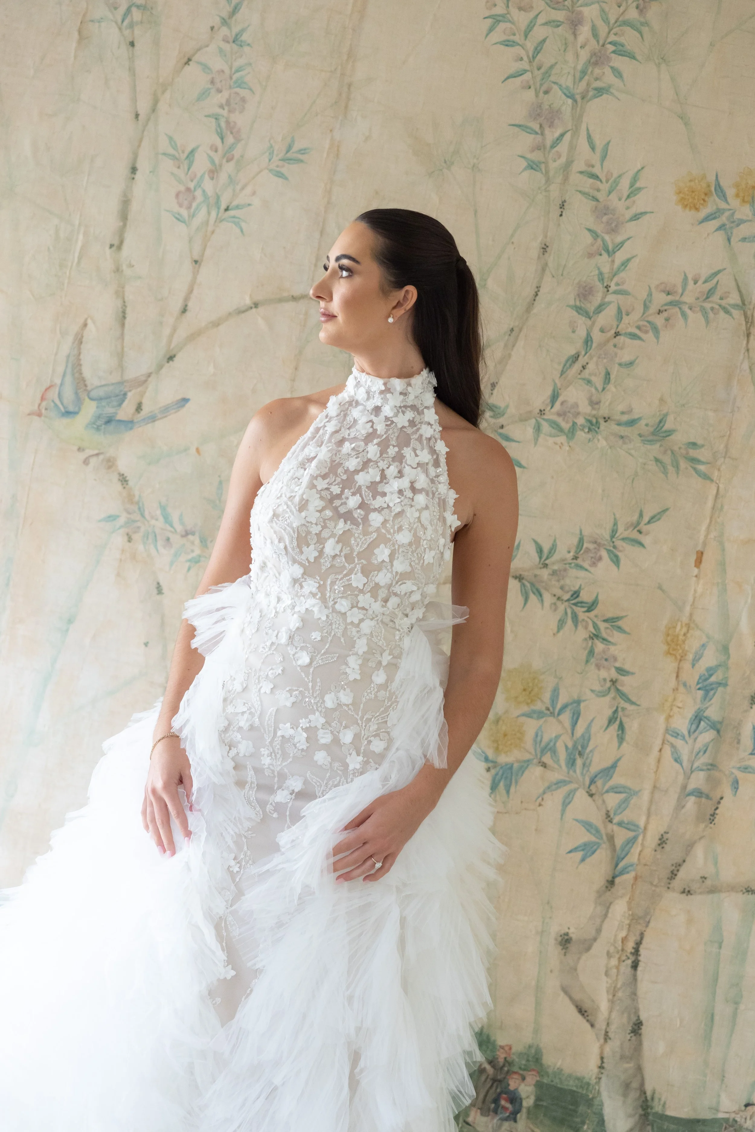 timeless bridal portraits in washington gardens