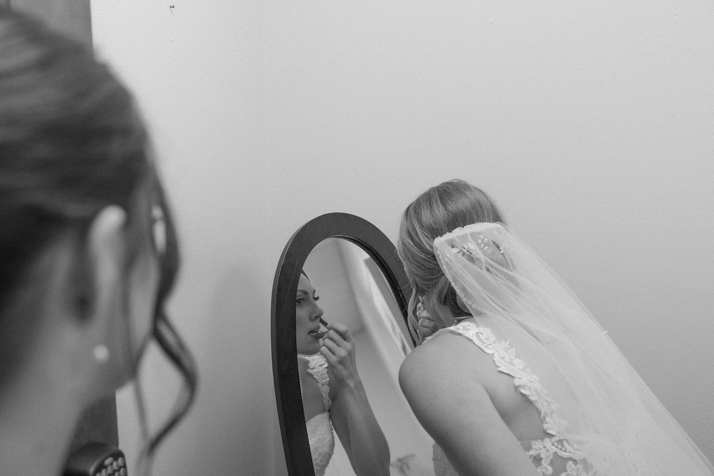 documentary bridal portrait at pacific northwest wedding