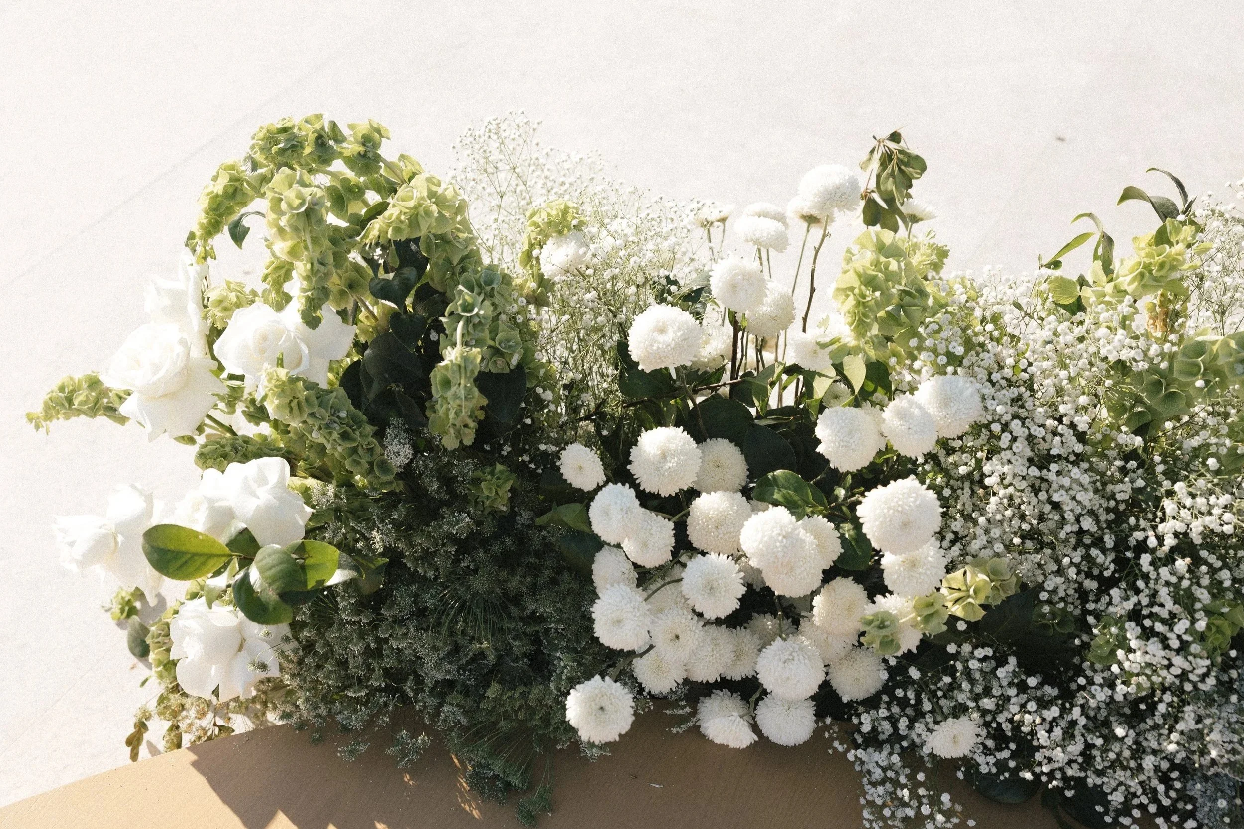 luxury wedding florals at southern california luxury wedding