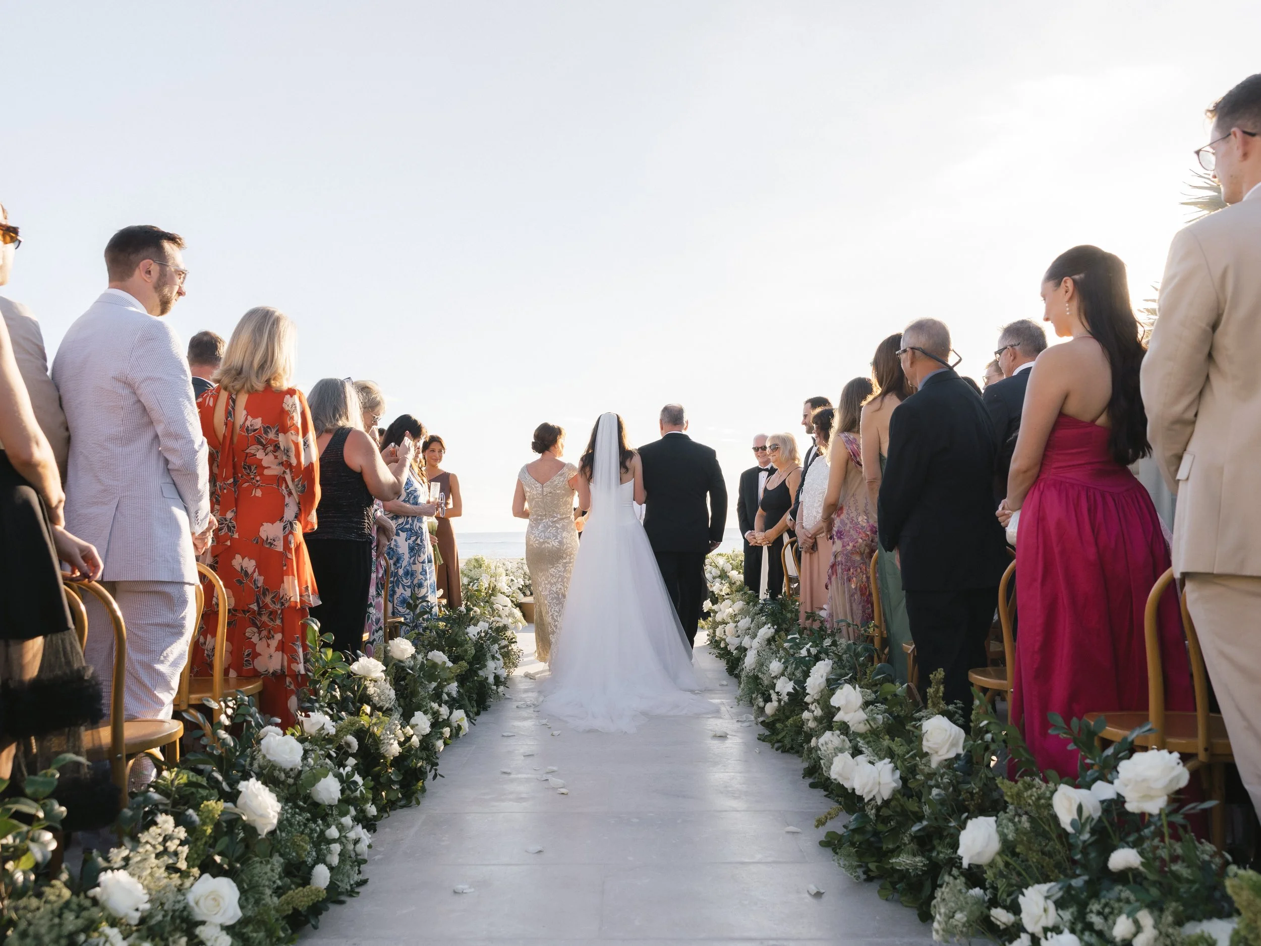 outdoor ceremony at nobu hotel los cabos