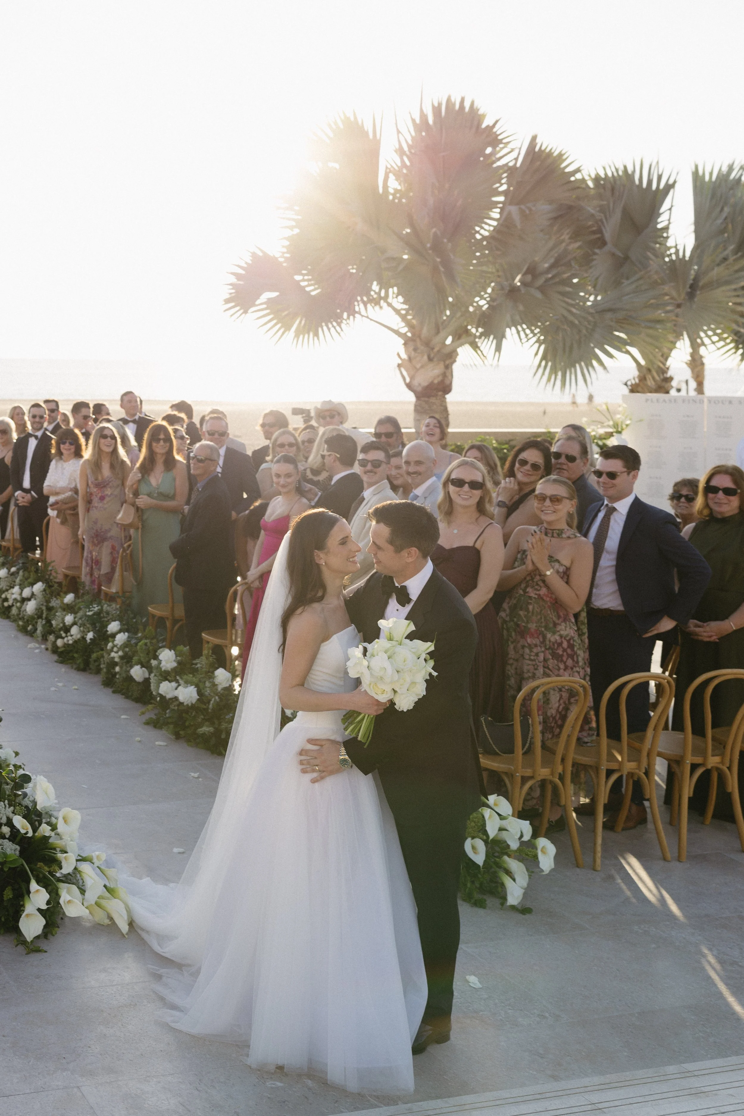 wedding ceremony aisle at luxury destination venue