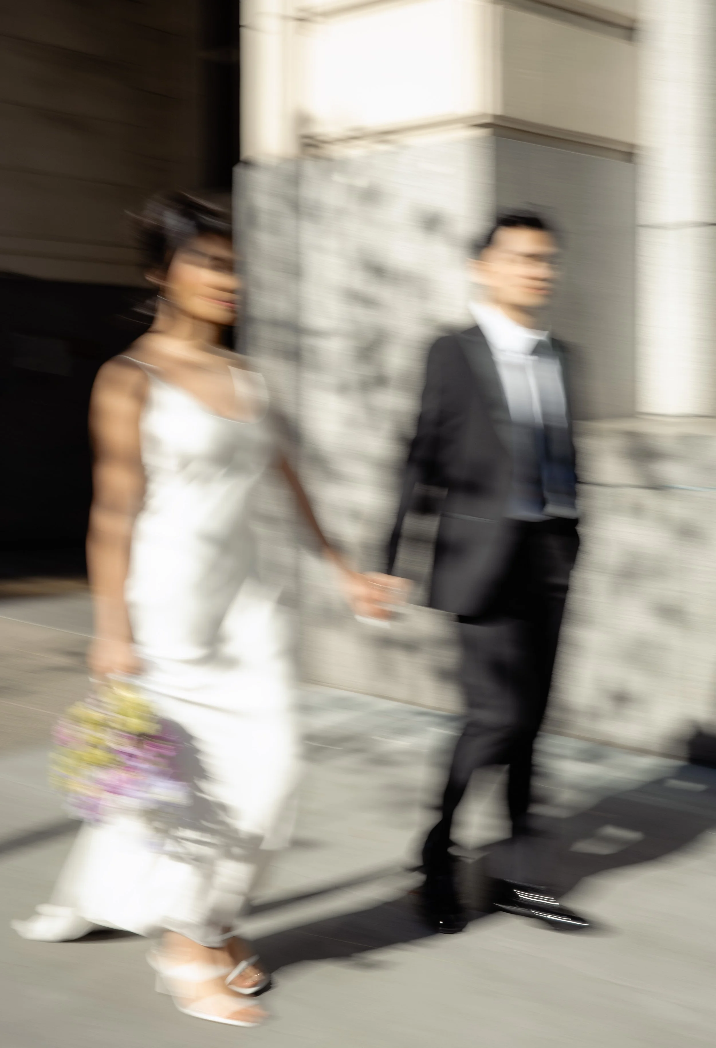 editorial wedding portrait in los angeles