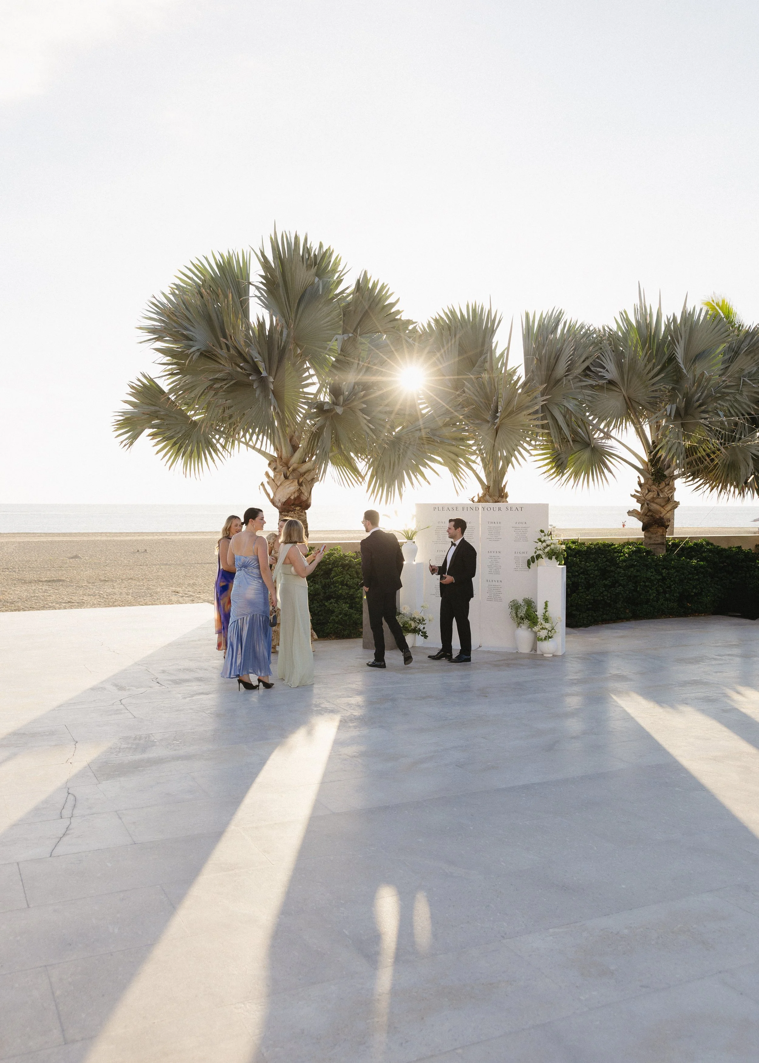 pacific coast wedding ceremony at nobu los cabos