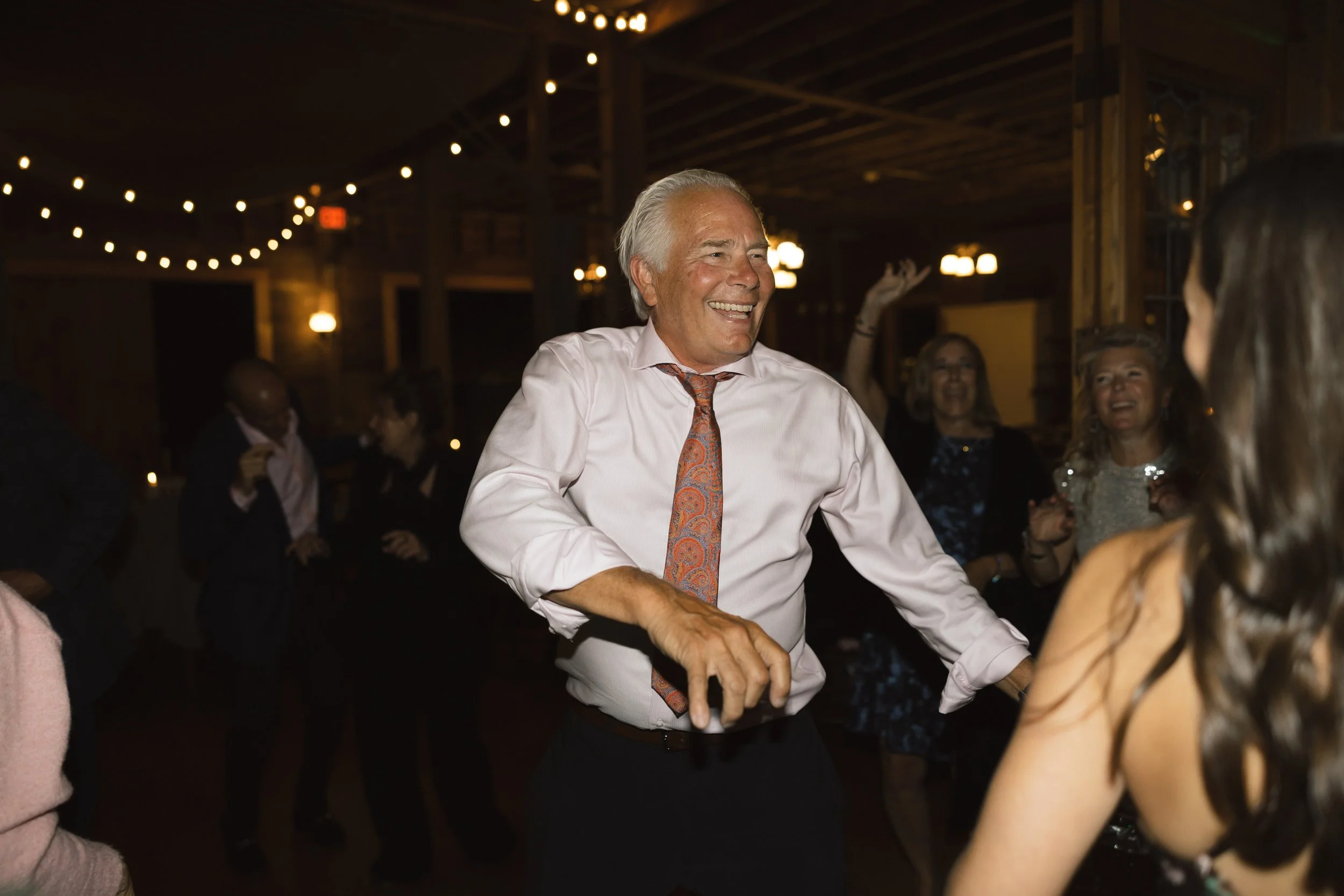 wedding reception dancing at gloriosa & co