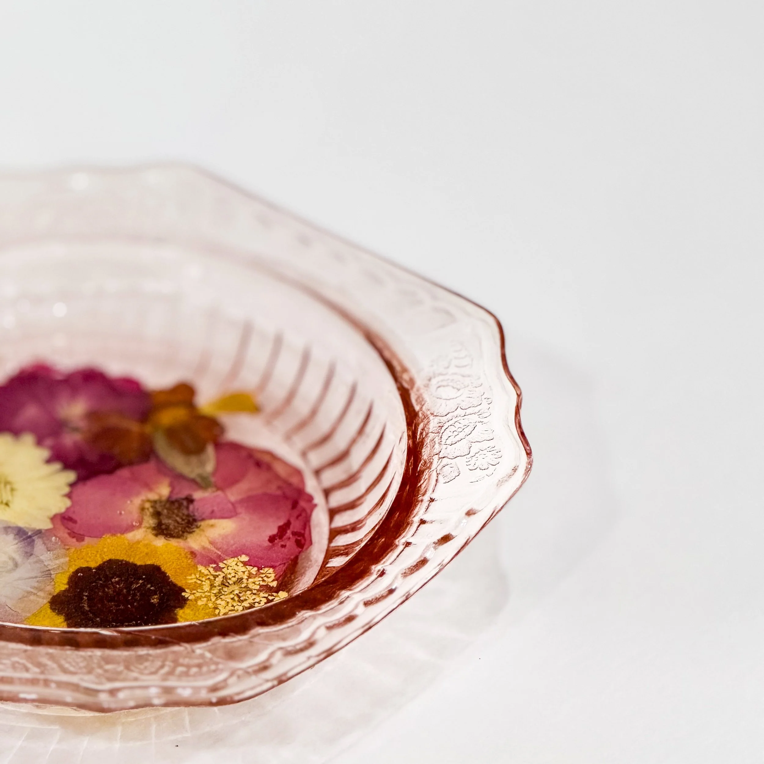 Pink Depression Glass Bowl