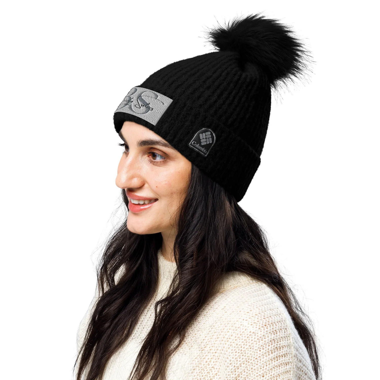 Bonnet Riah Fashion Noir Avec Pompon – Mélange De Fils – Automne/Hiver – Taille Unique
