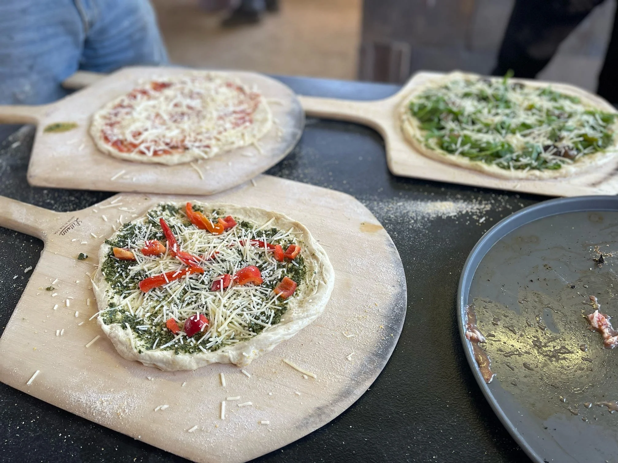 Ready to go into the oven....wood-fired, that is!