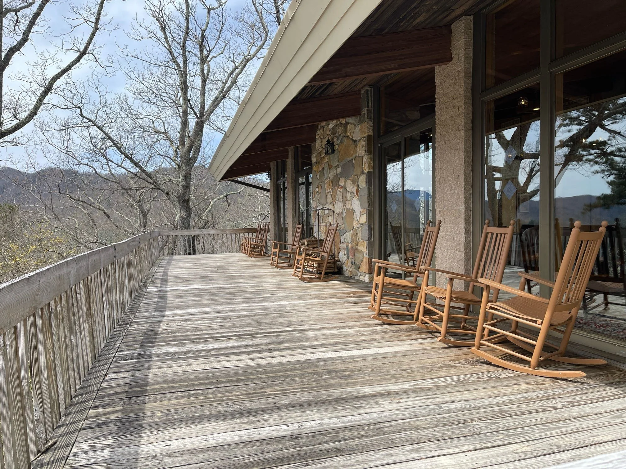 A rocking chair is waiting for you....