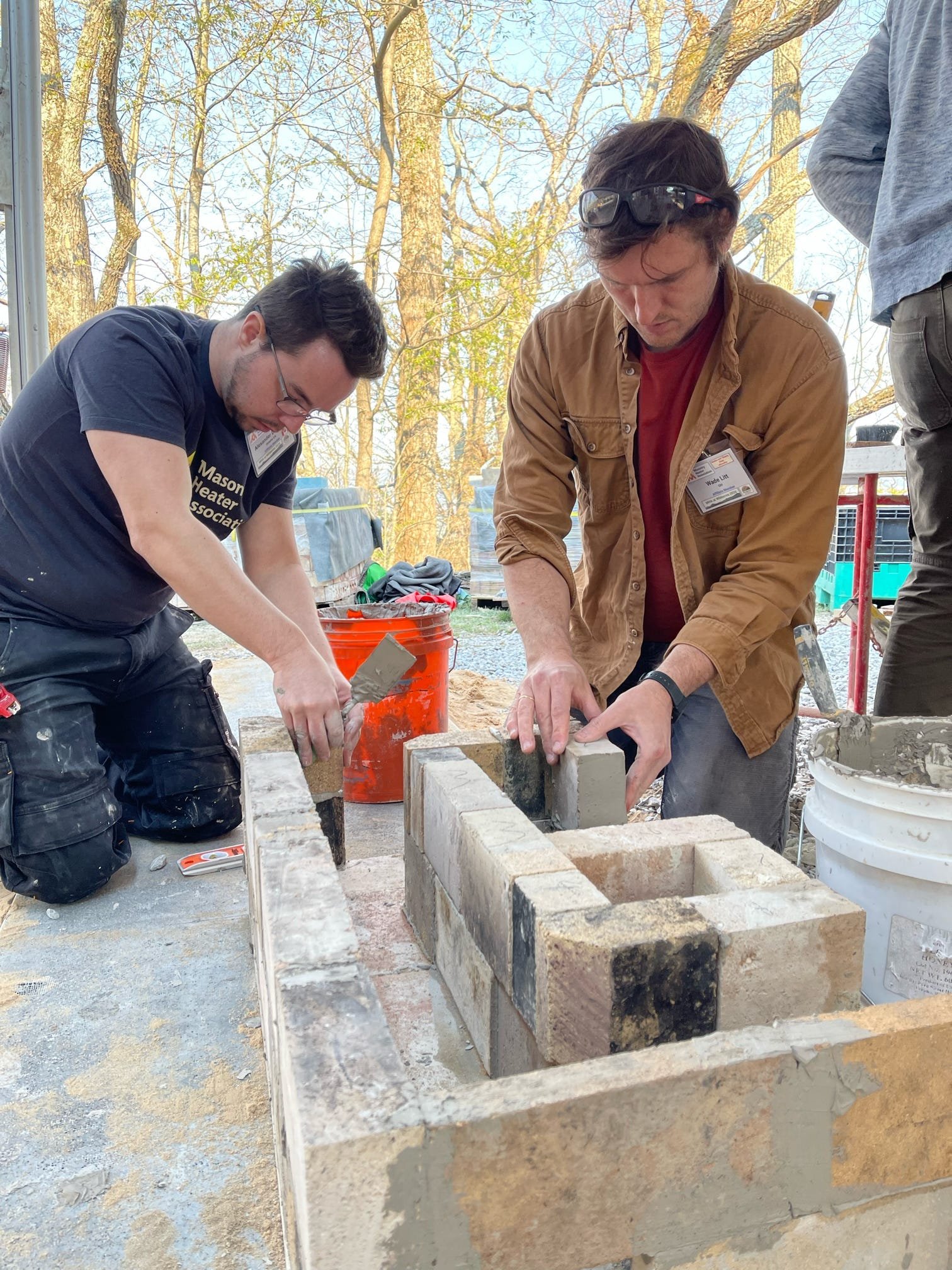 AJ and Wade on the B & T build