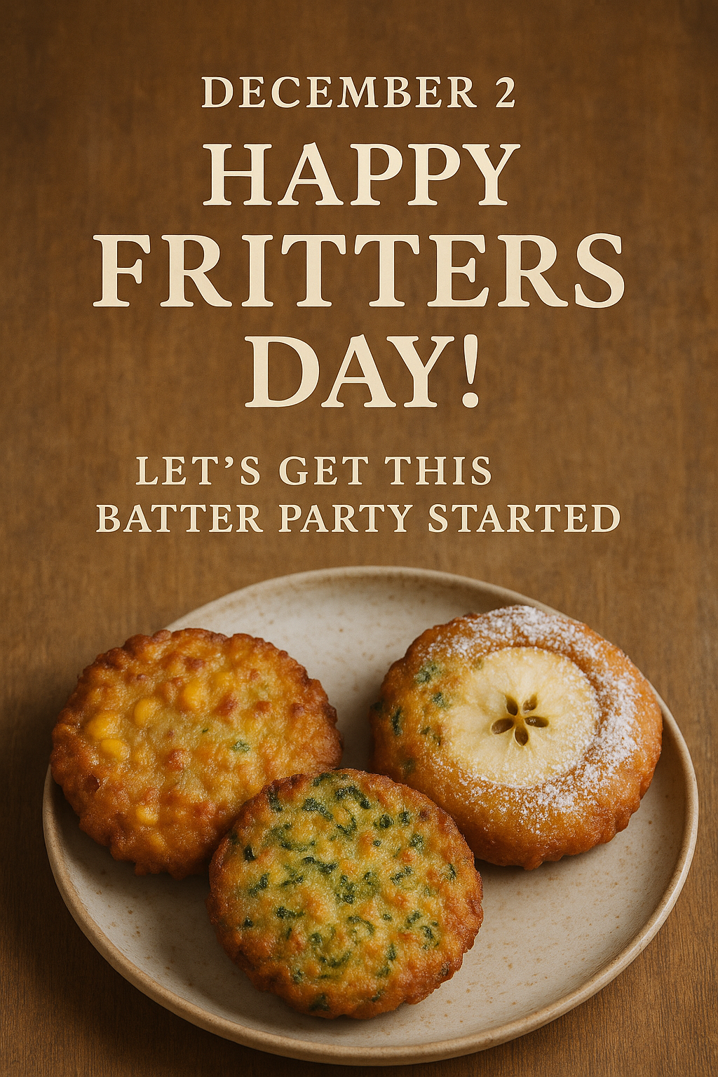 🥔✨ Happy Fritters Day! December 2 — Let’s Get This Batter Party Started
