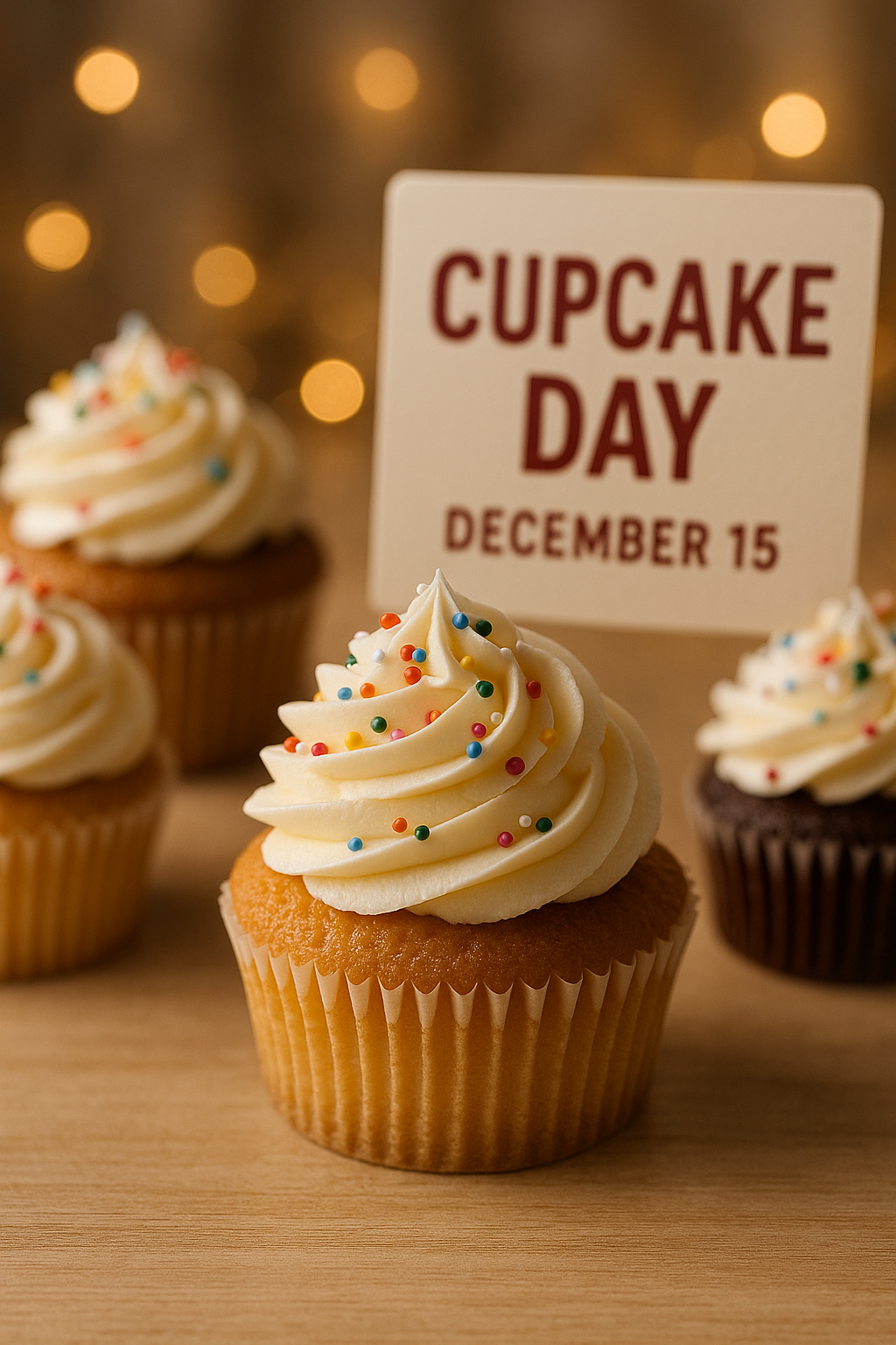 🧁 Cupcake Day — December 15 🎉 Tiny cake. Huge personality. Zero regrets.