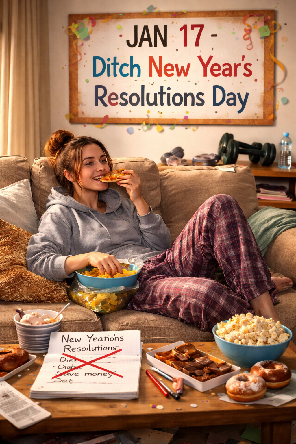 🎉 Ditch New Year’s Resolutions Day📅 -January 17 | Permission to Quit, Guilt-Free 🙌