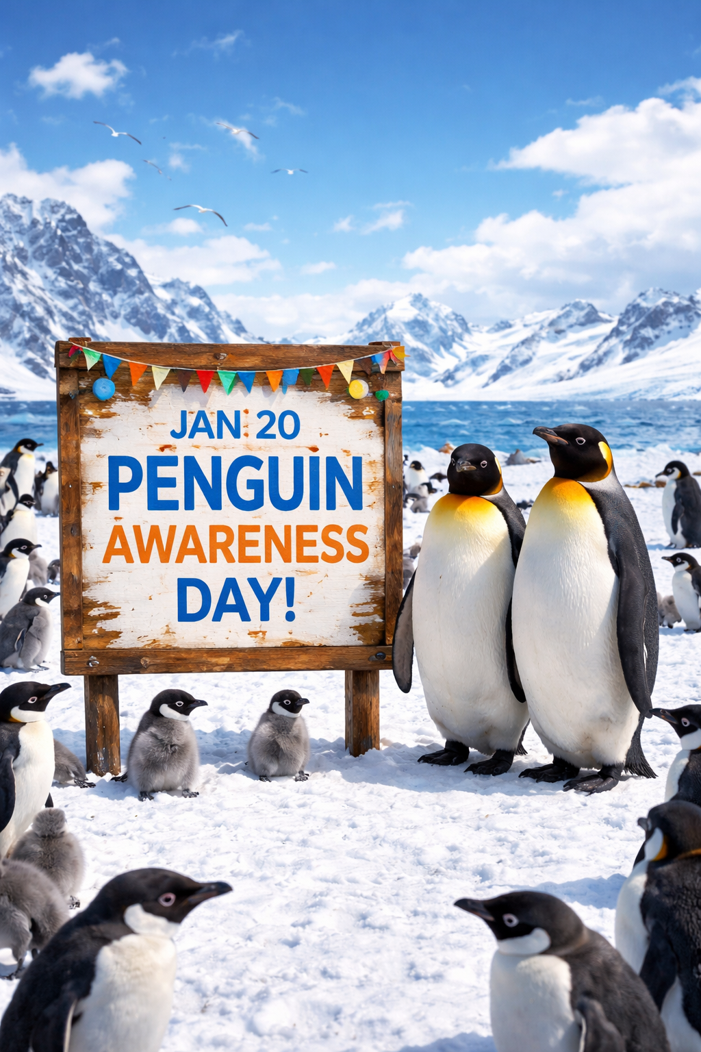 🐧🐧 Penguin Awareness Day 🐧🐧January 20 - Because if you’re going to waddle into winter, you might as well do it in a tuxedo.