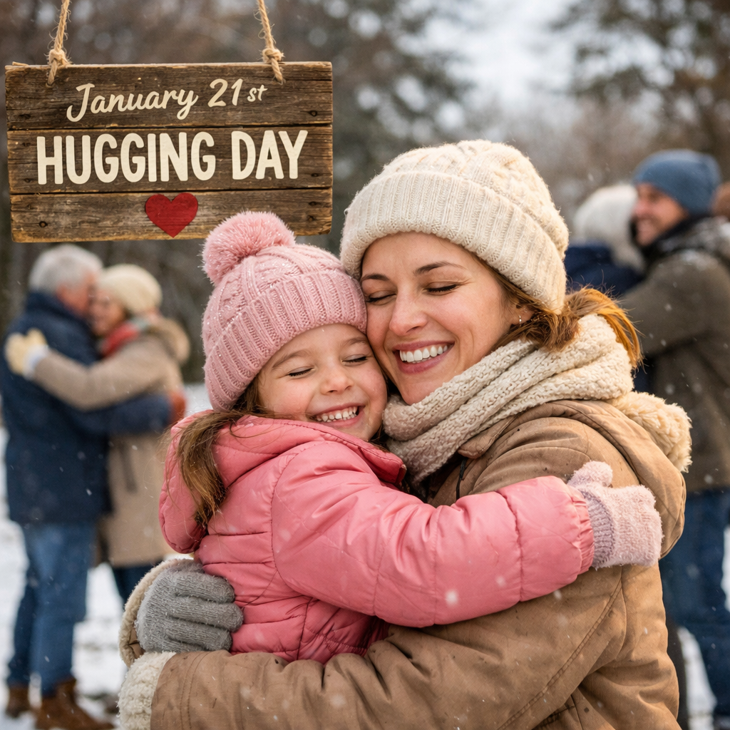 🤗 January 21 — Hugging Day  - Because life is better with arms around it.