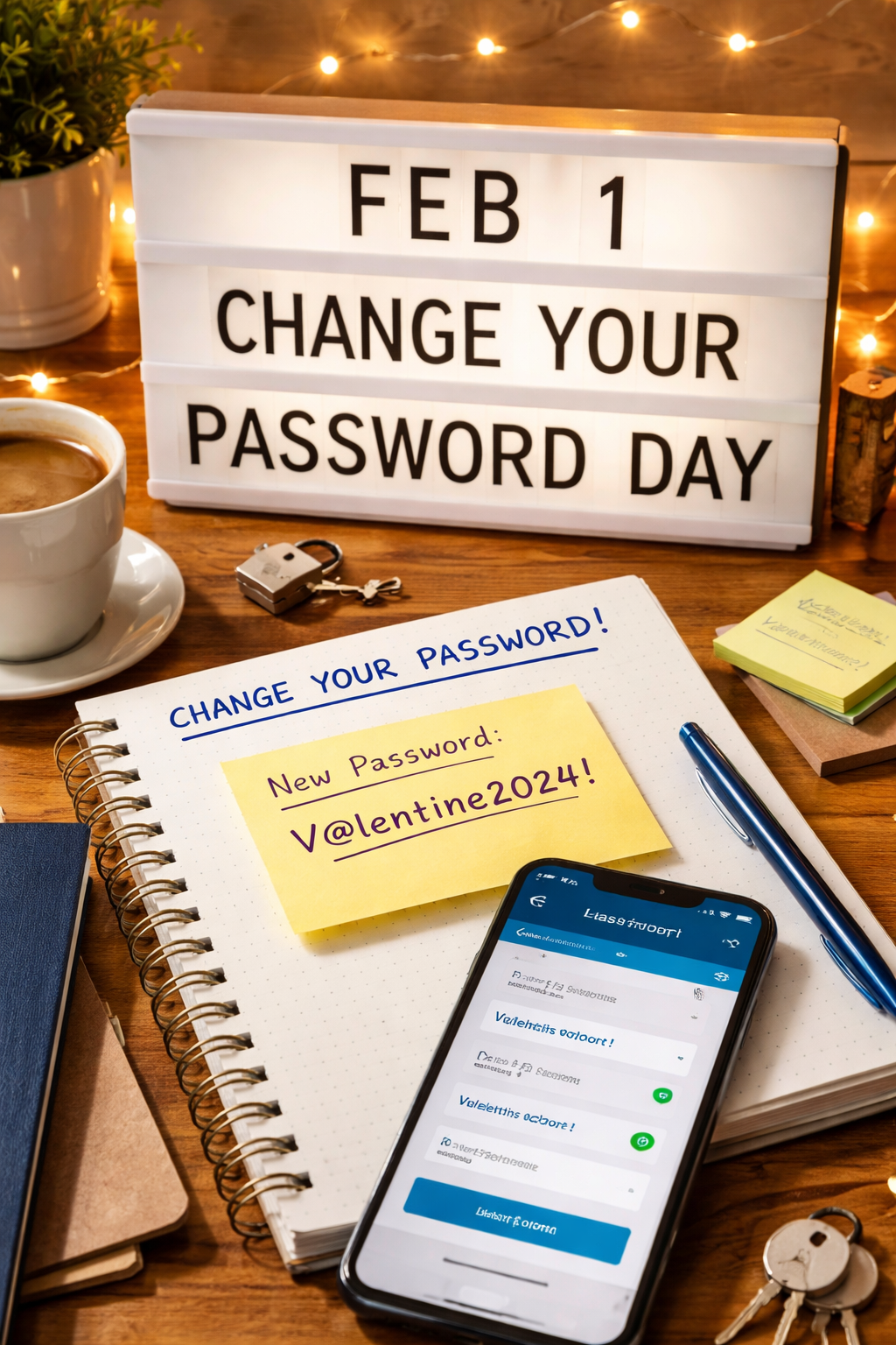 🔐 Change Your Password Day - February 1 - Because “password123” has had a very long and questionable career.