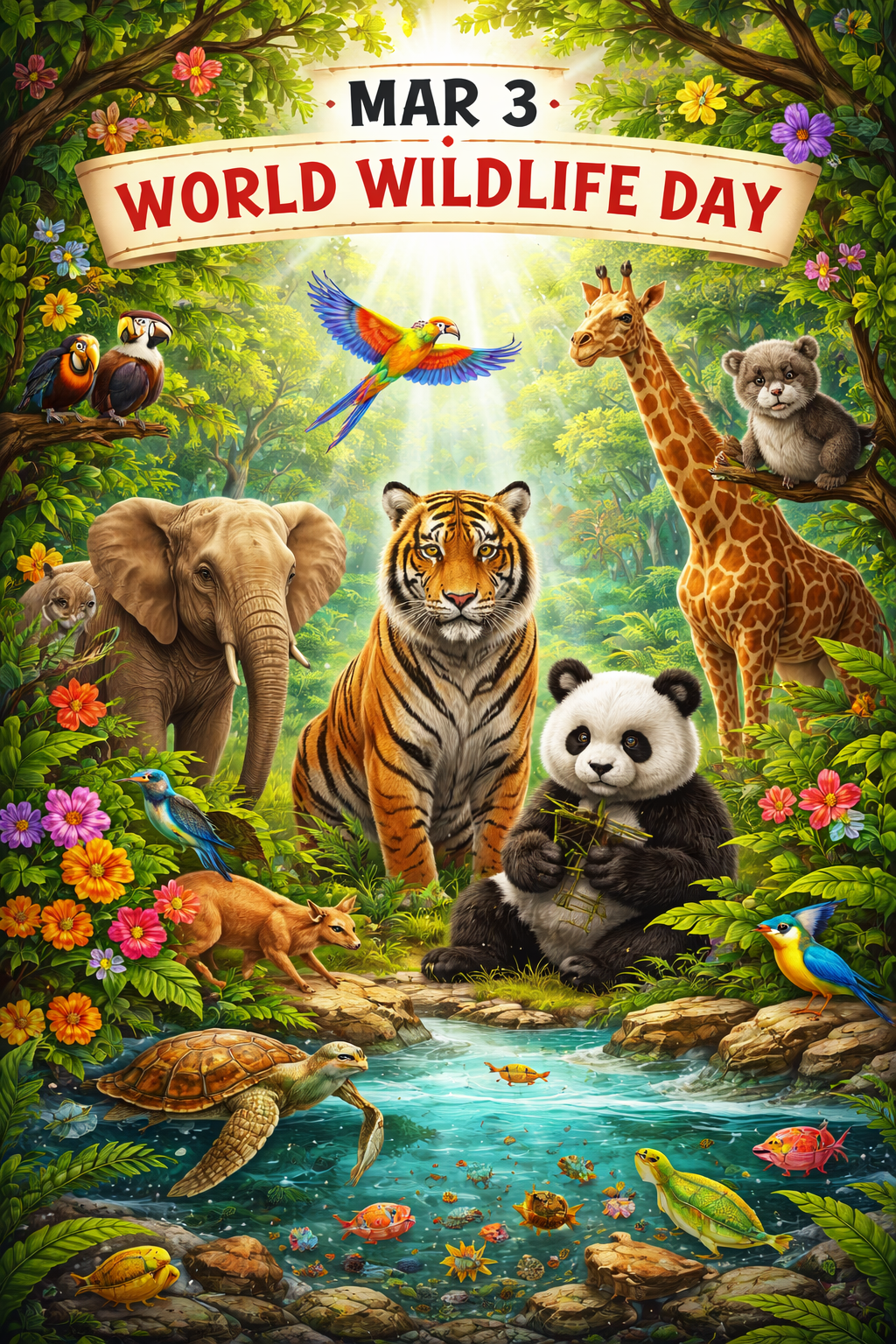 🐾🌎 March 3 — World Wildlife Day 🌿🦒