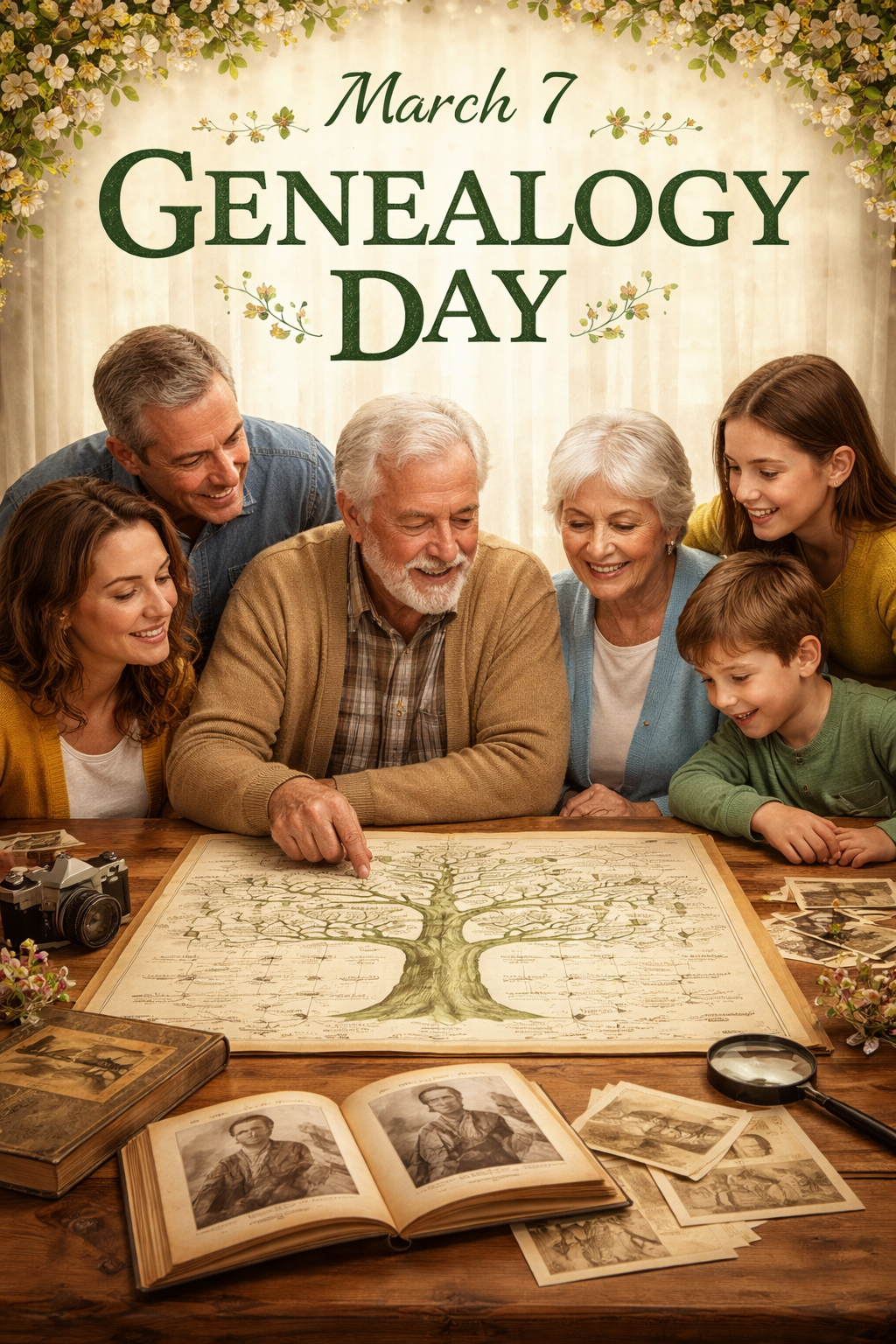 🌳🧬 March 7 — Genealogy Day 🧬🌳