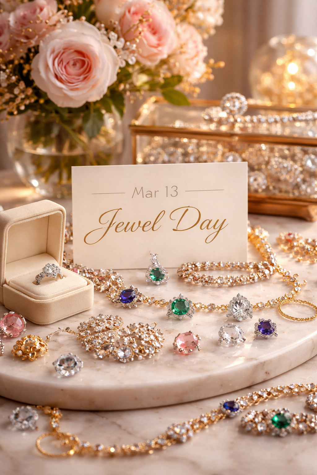 💎 March 13 – Jewel Day: Shine Bright Like a Diamond! 💎