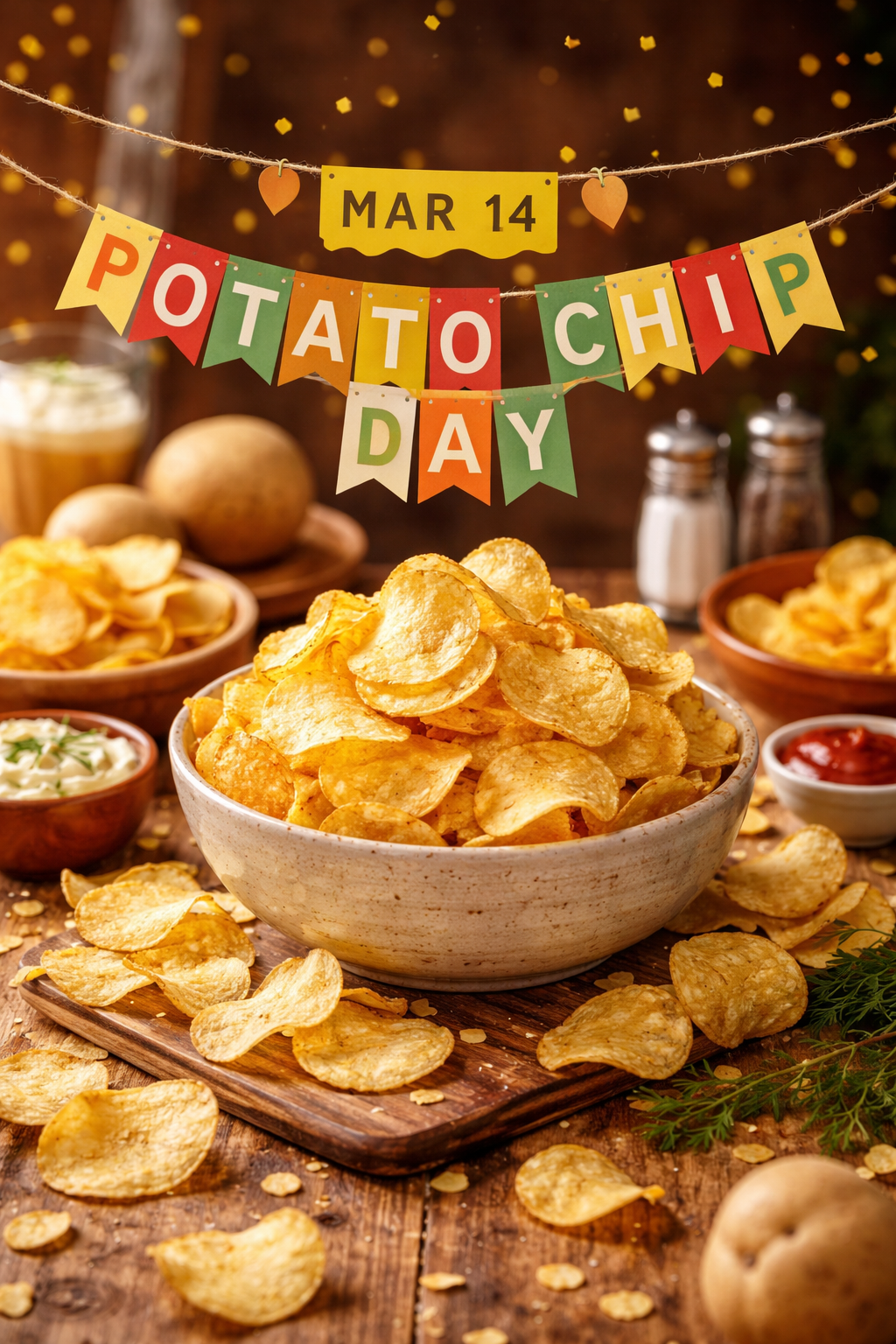 March 14 — Potato Chip Day - A Crunchy Celebration of Everyone’s Favorite Salty Snack