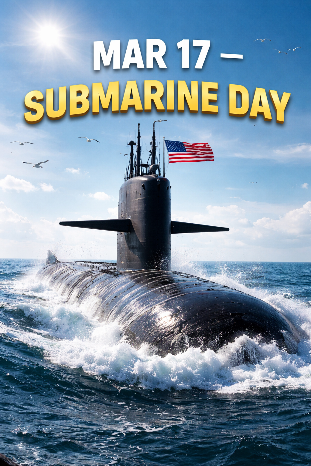 🚢🌊 National Submarine Day  - March 17 — Dive Deep Into One of the Coolest Inventions Ever