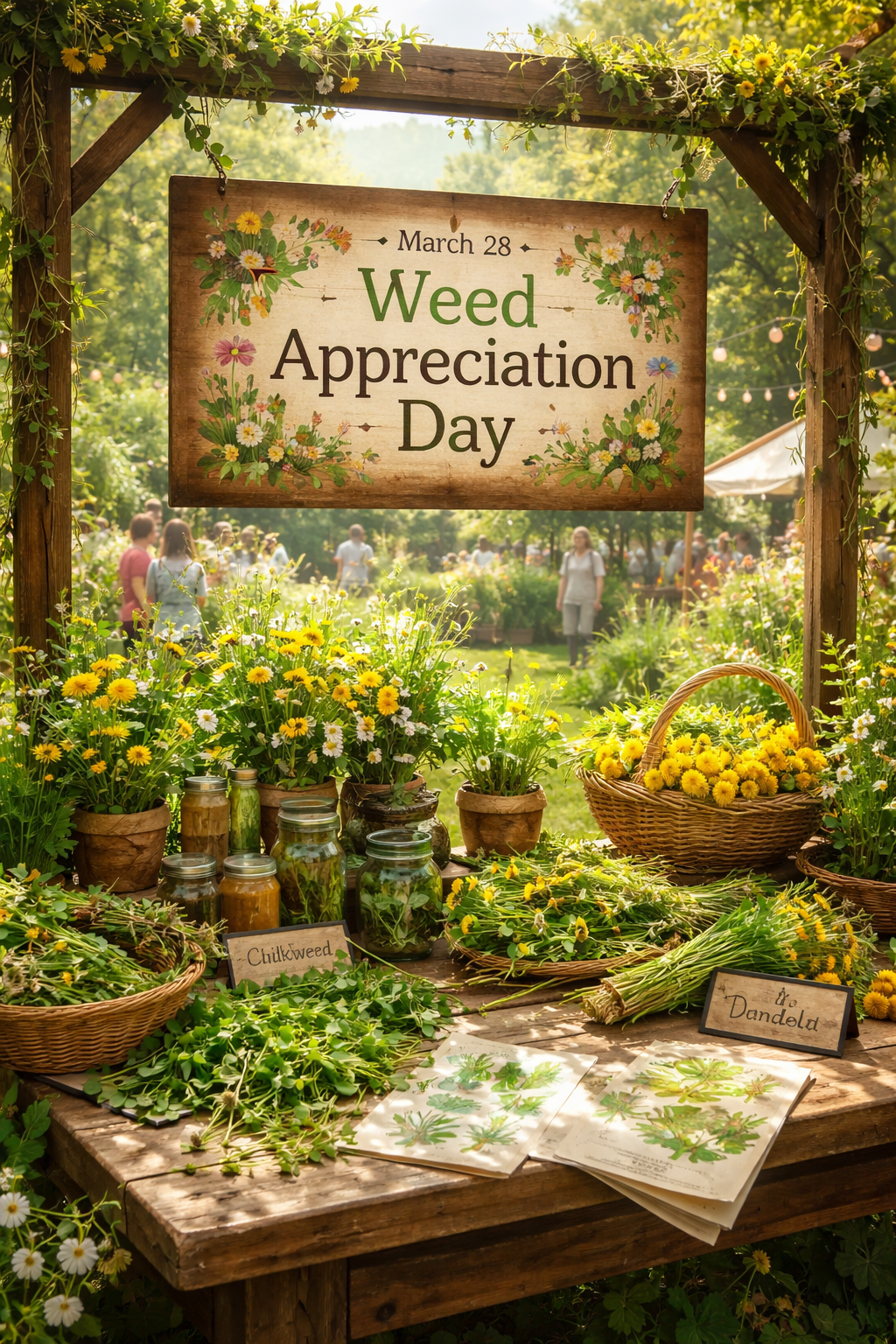 🌱✨ March 28 — Weed Appreciation Day (Plants, Not That Kind) ✨🌱