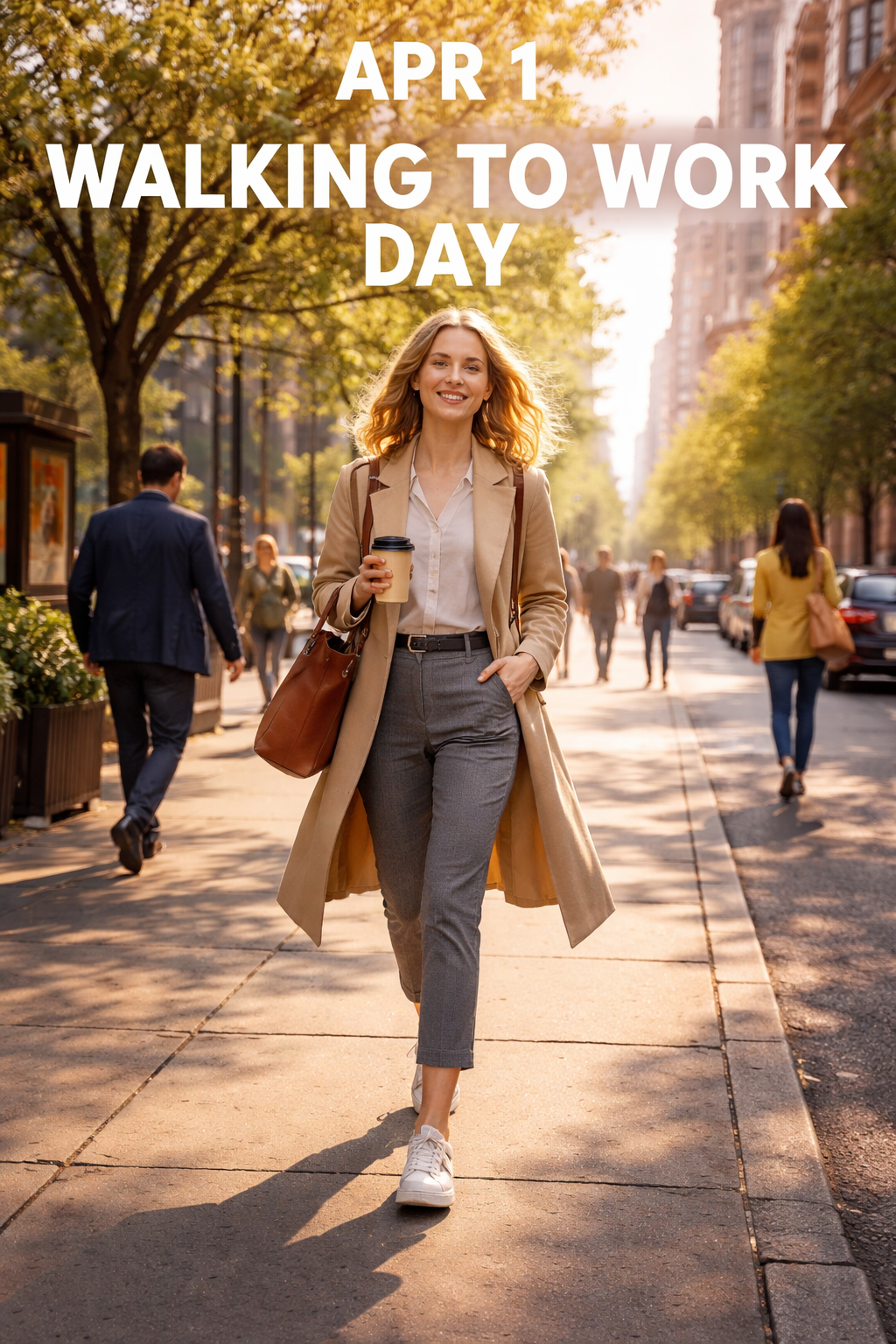 🚶‍♀️🌼 April 1 — Walking to Work Day (No, This Is Not an April Fool’s Joke)