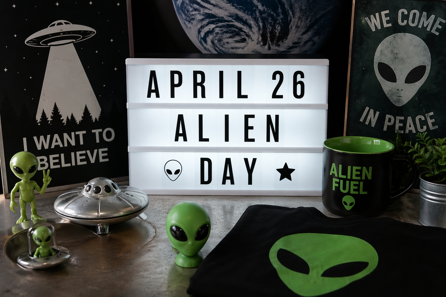 👽 April 26 — Alien Day: Believe It or Beam Me Up 🚀