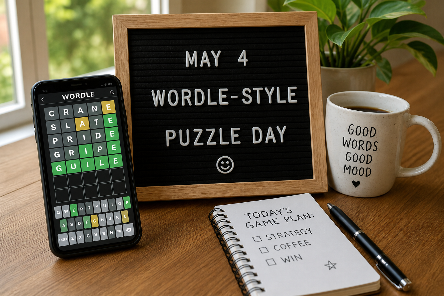 🟩🟨 May 4 — Wordle-Style Puzzle Day 🟨🟩