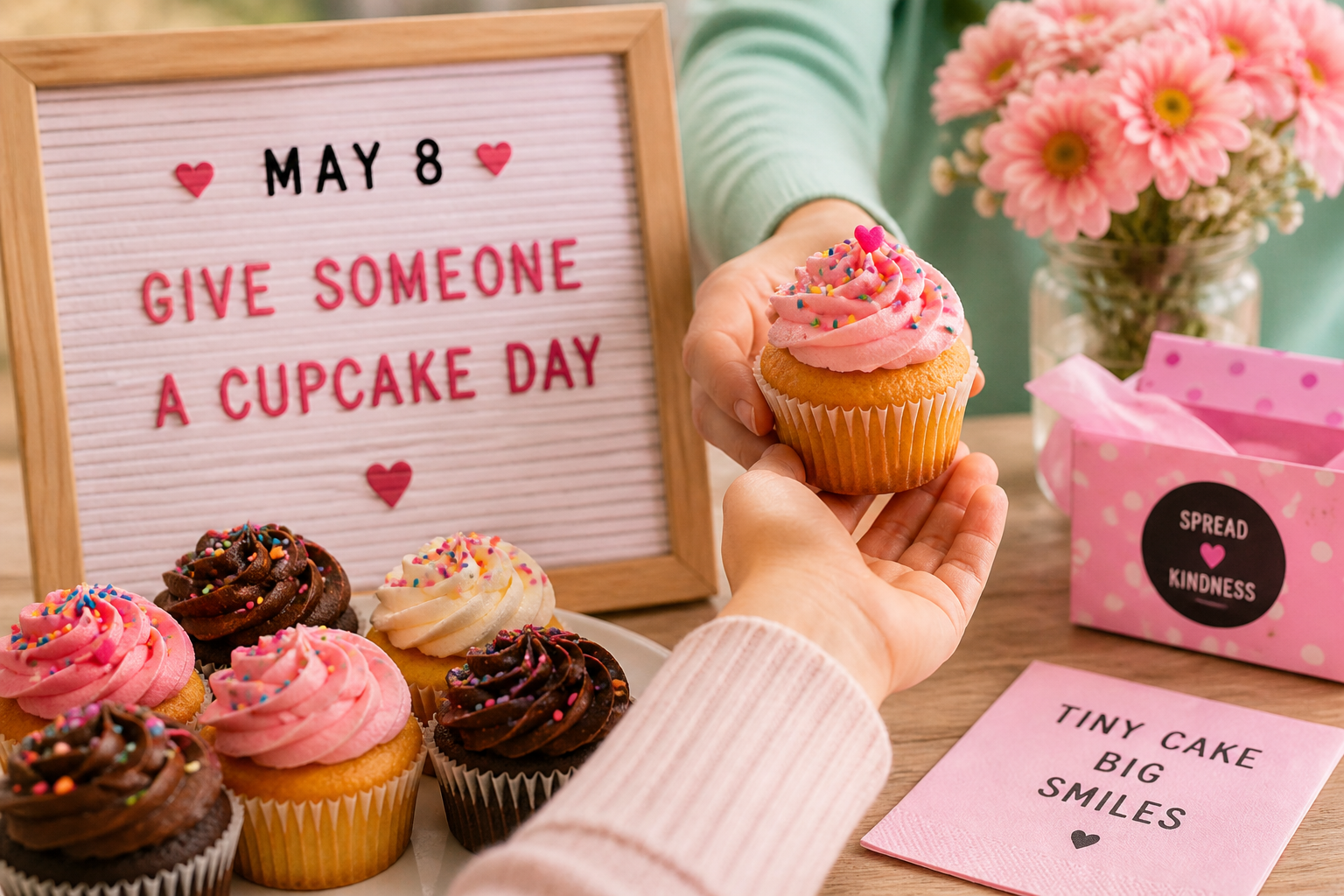 🧁 May 8 — Give Someone a Cupcake Day 🧁