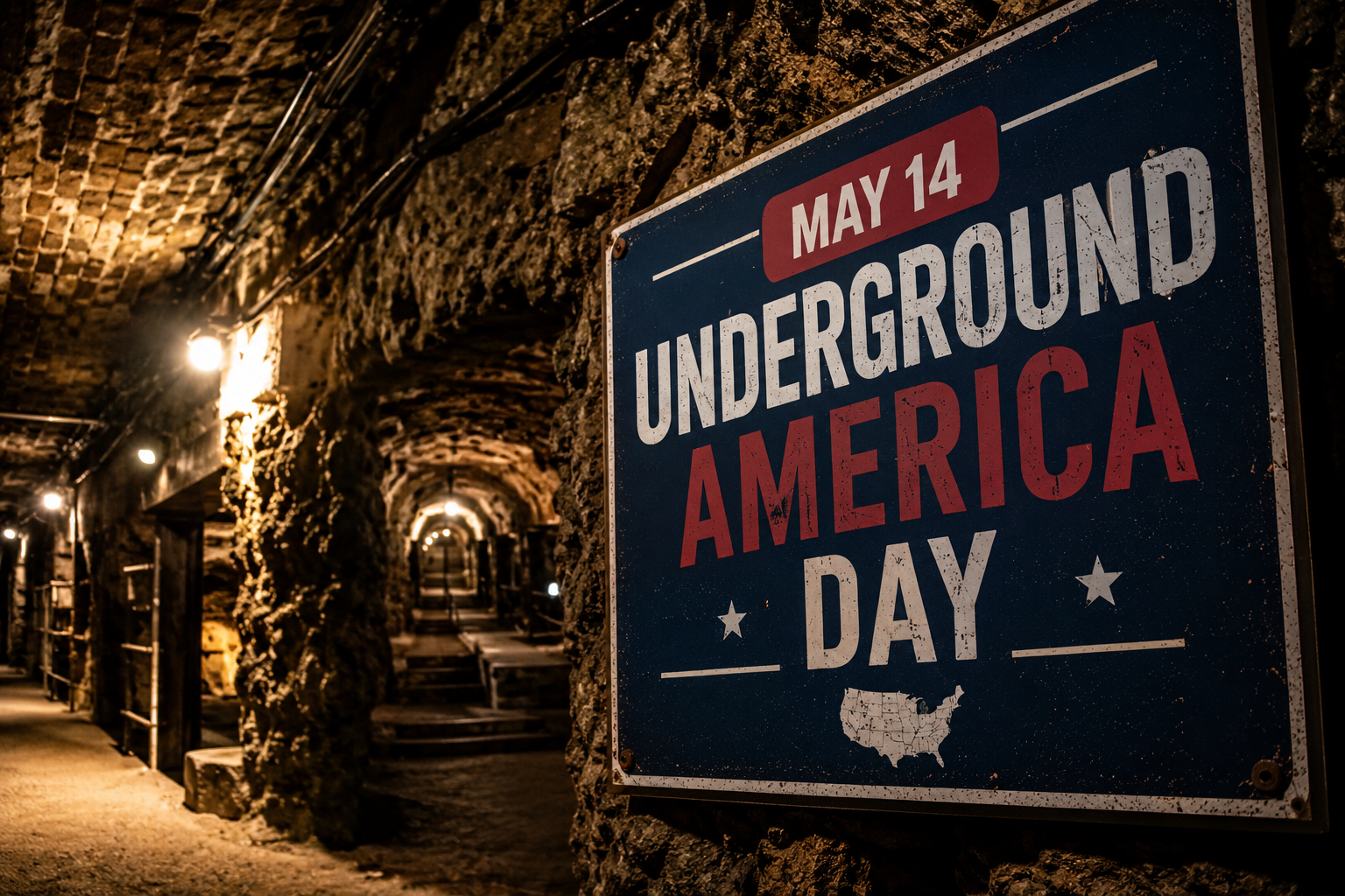 🕳️🇺🇸 May 14 — Underground America Day: Time to Dig Deep, America