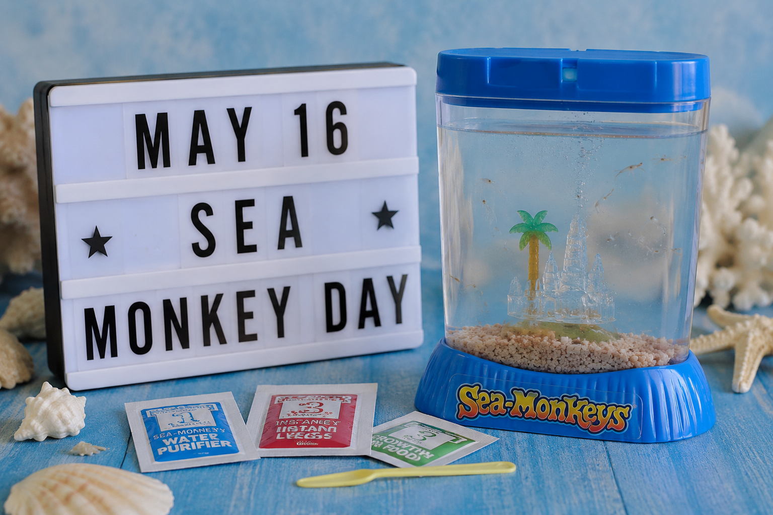 🌊🐒 May 16 — Sea Monkey Day 🐒🌊