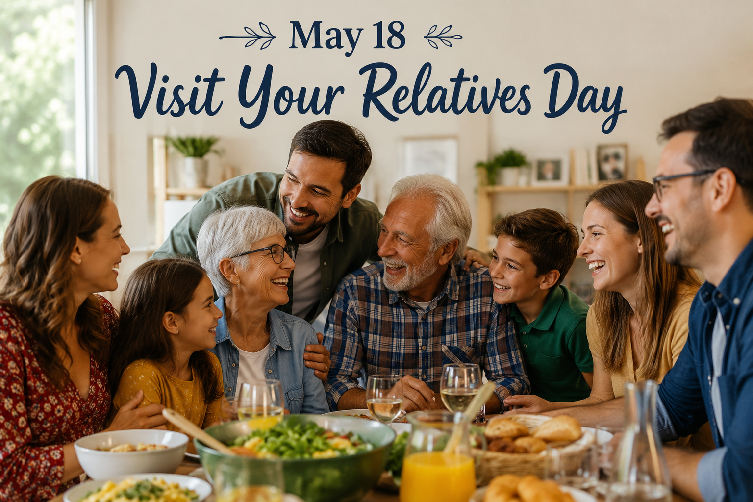👵🏽🏡 May 18 — Visit Your Relatives Day 🏡👴🏻