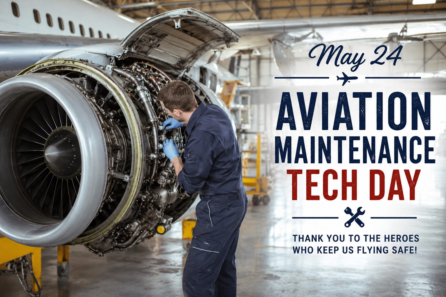 ✈️🔧 May 24 — Aviation Maintenance Technician Day 🔧✈️