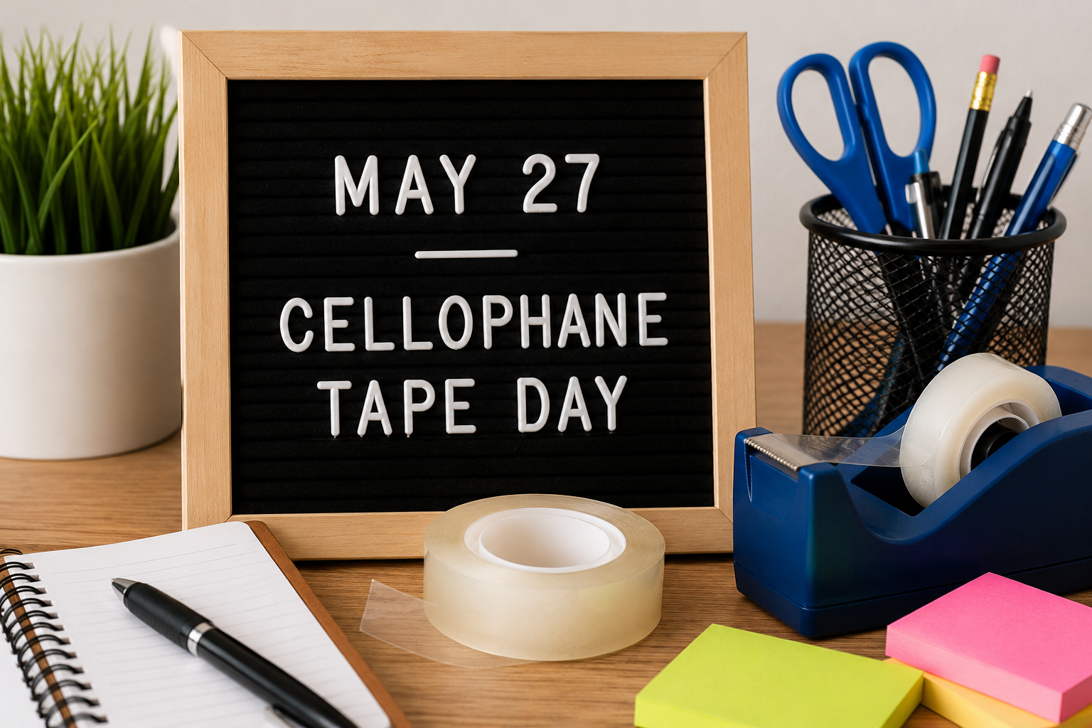 🎉📦 May 27 — Celebrate Cellophane Tape Day! Sticky Situations Never Looked So Good 📦🎉