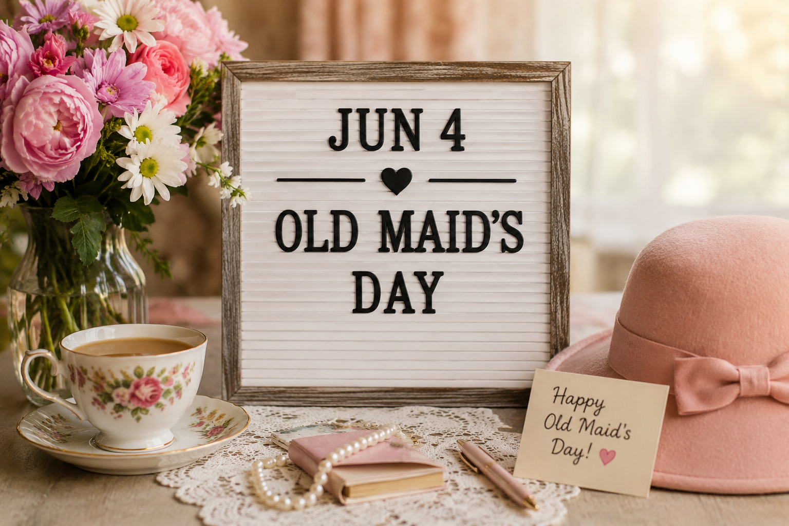 👒💃 June 4: Old Maid's Day — Celebrating the Fabulous Art of Being Unbothered 💃👒