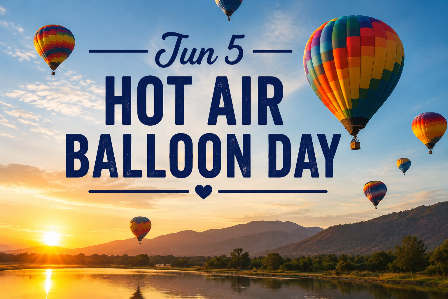 🎈☁️ June 5 - National Hot Air Balloon Day ☁️🎈