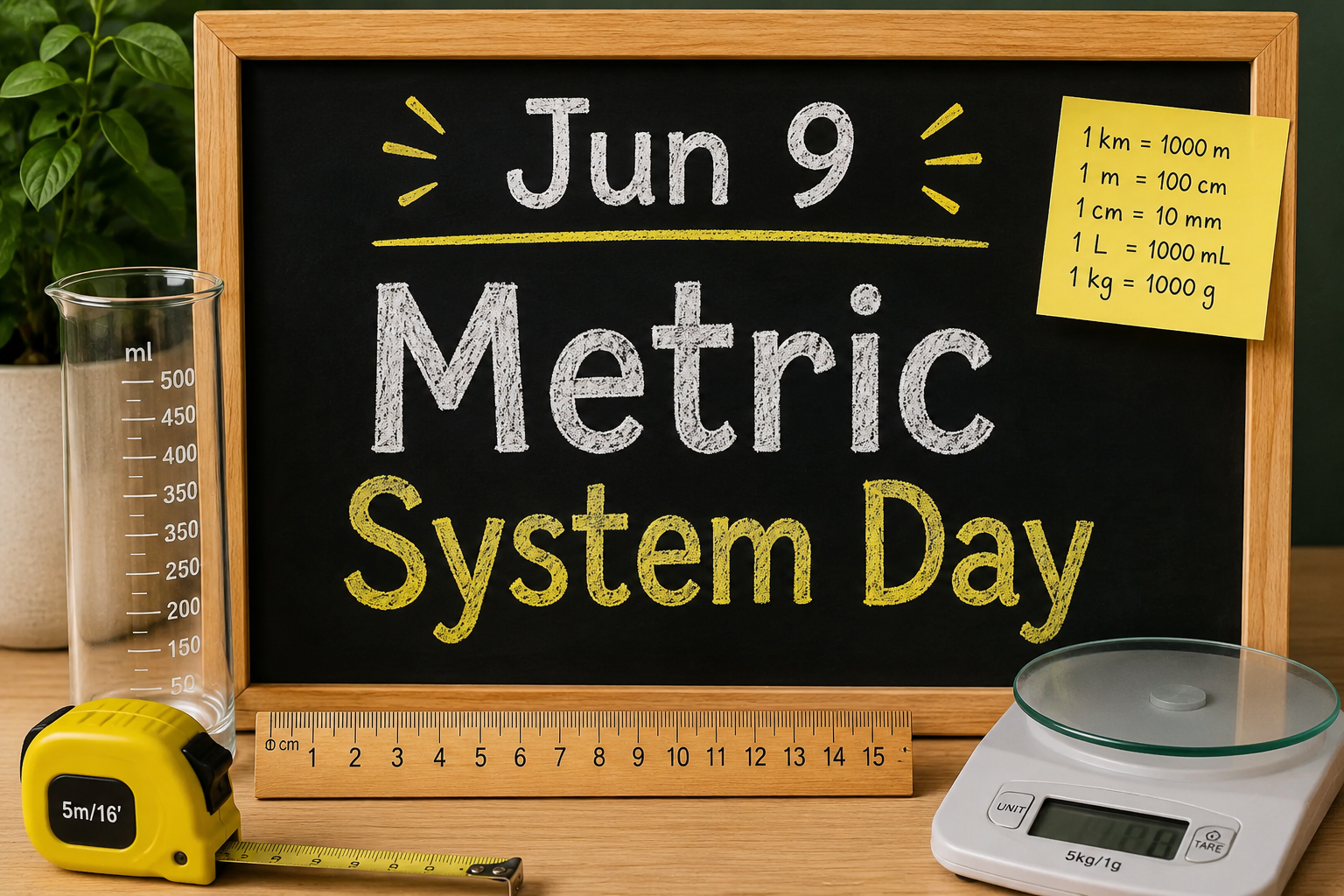 📏🔟 June 9 — Metric System Day 🔟📏