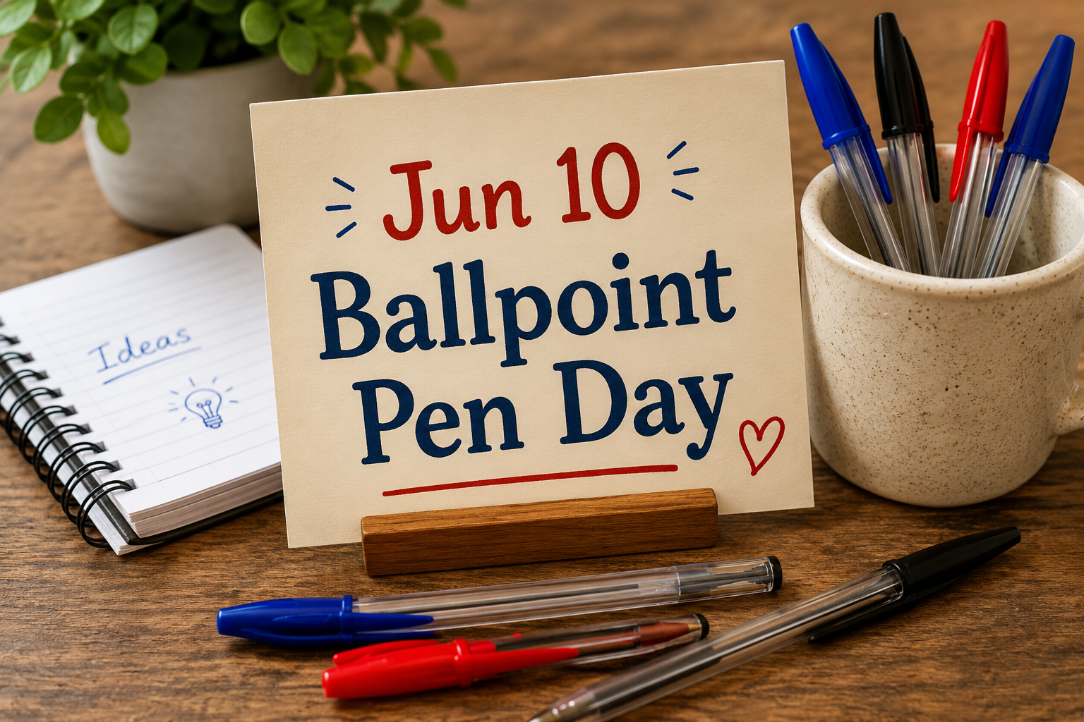 🖊️✨ June 10 — Ballpoint Pen Day: The Tiny Ink Cannon That Saved Our Sanity