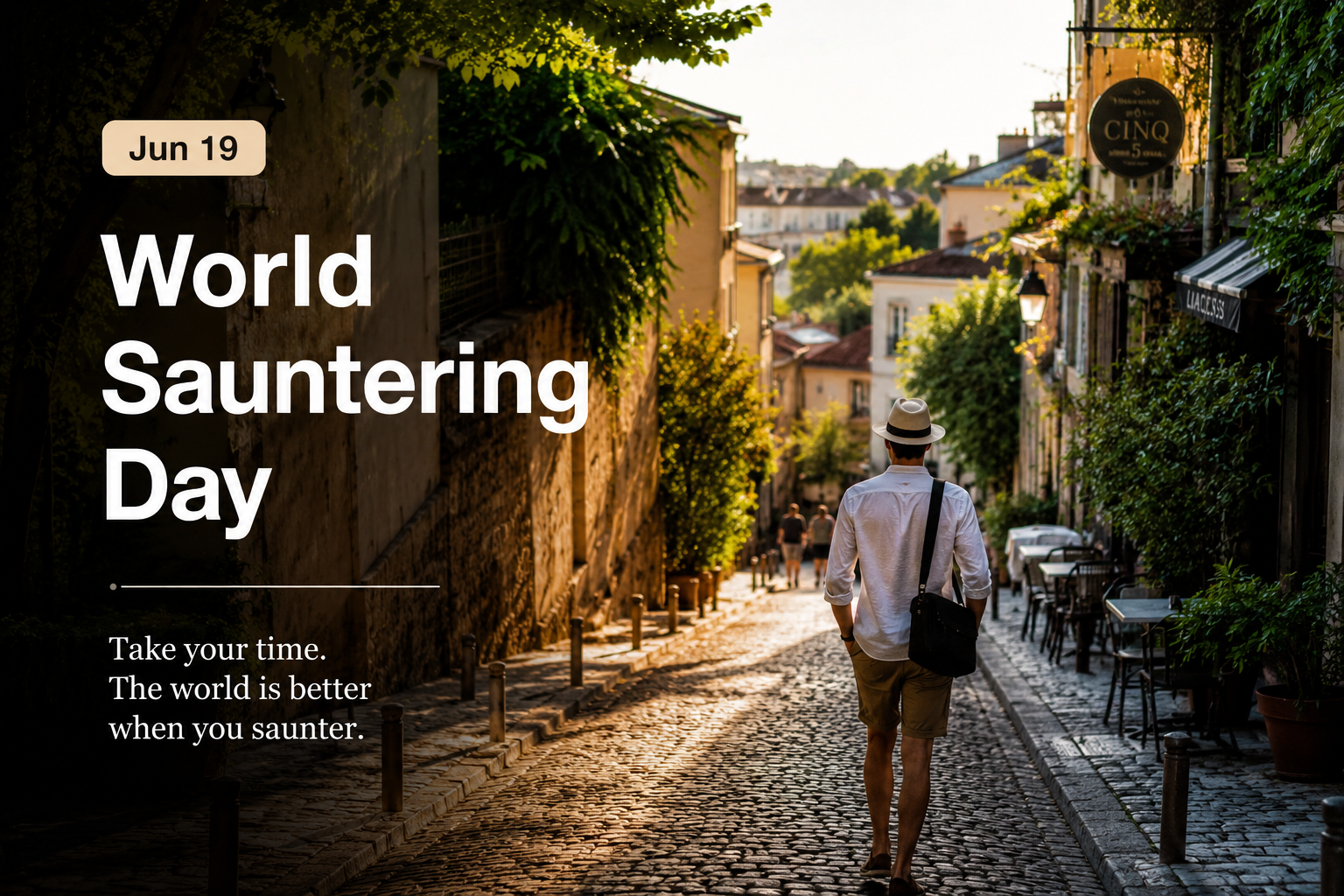 🚶‍♀️🌎 World Sauntering Day – June 19 🌎🚶‍♂️