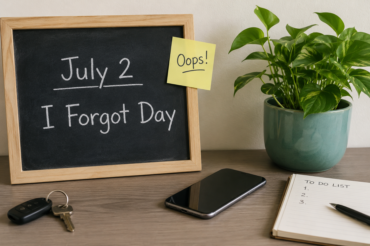 🤔📝 I Forgot Day – July 2 📝🤔