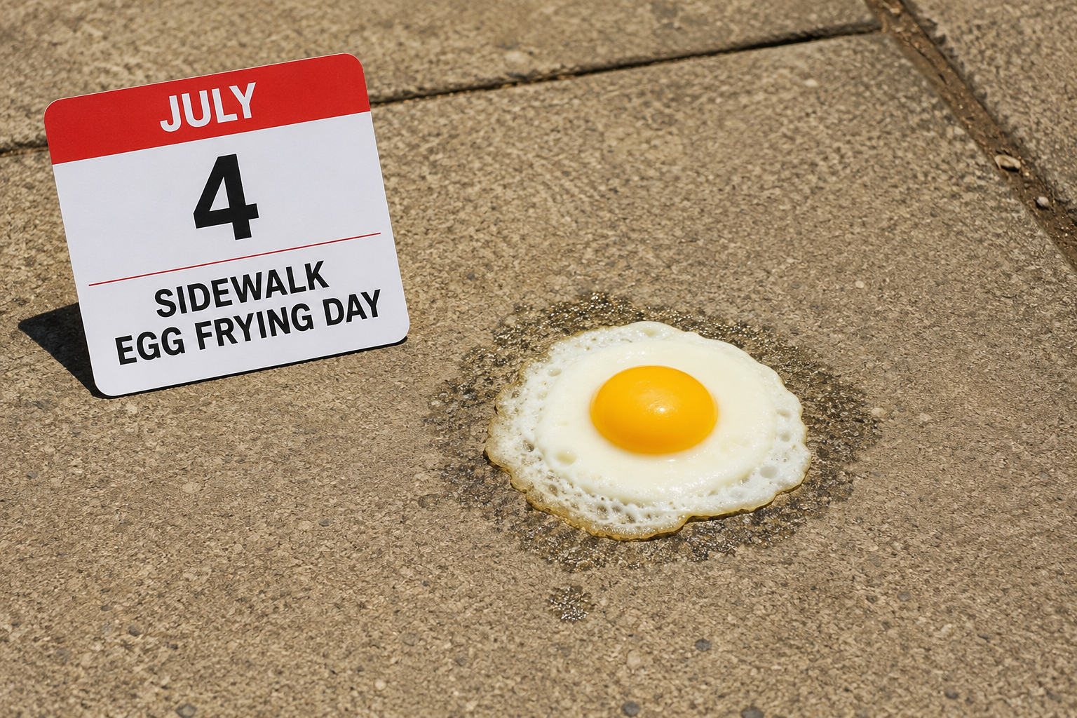 ☀️🍳 Sidewalk Egg Frying Day – July 4 🍳☀️