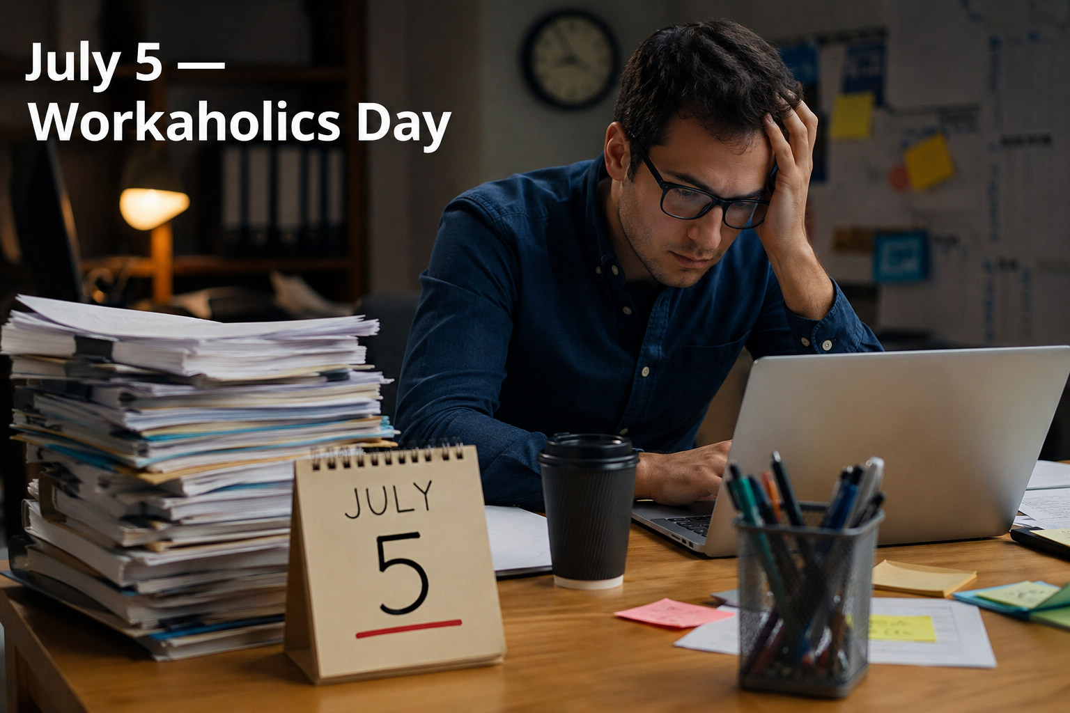💼☕ Workaholics Day – July 5 ☕💼
