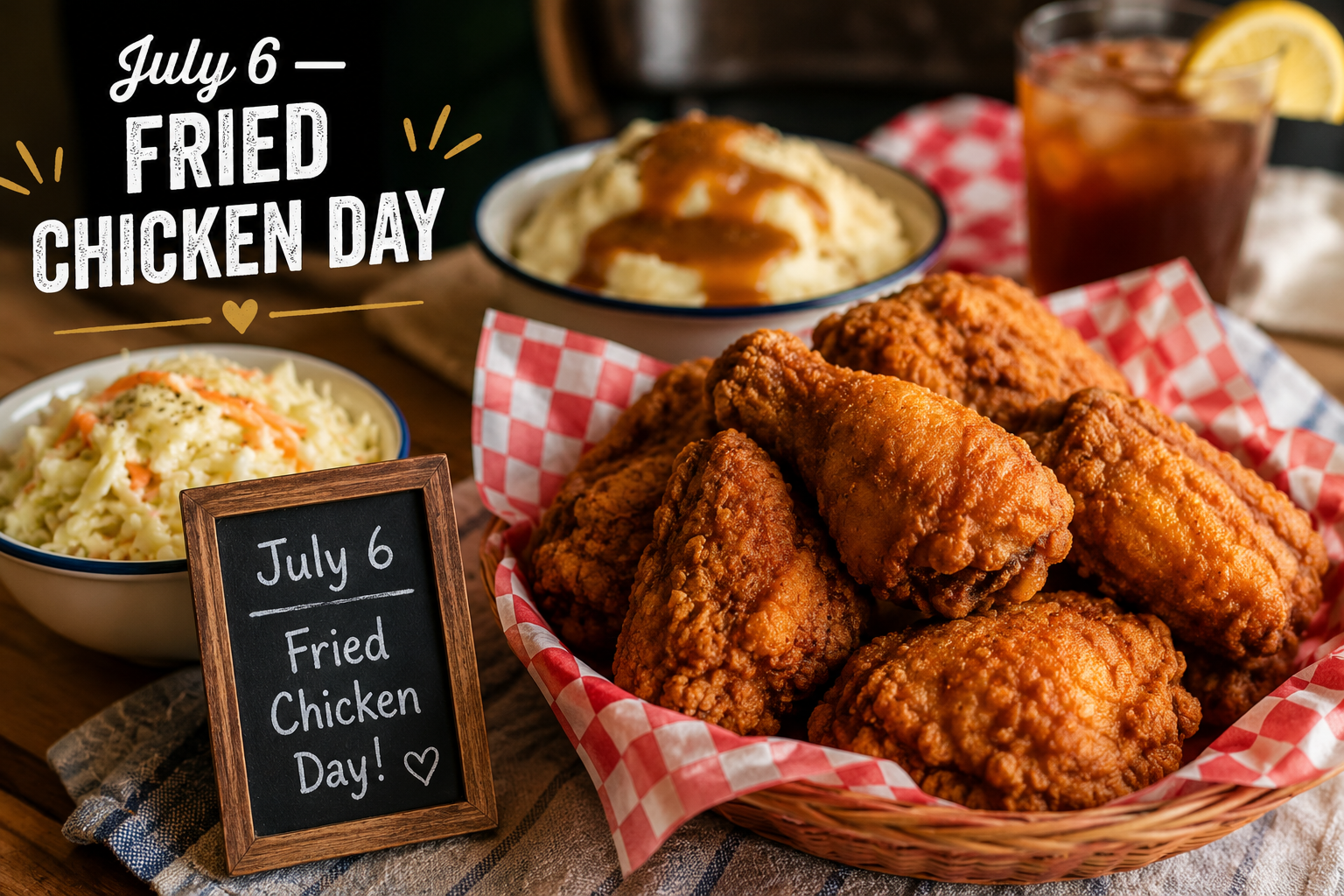 🍗✨ Fried Chicken Day – July 6 ✨🍗