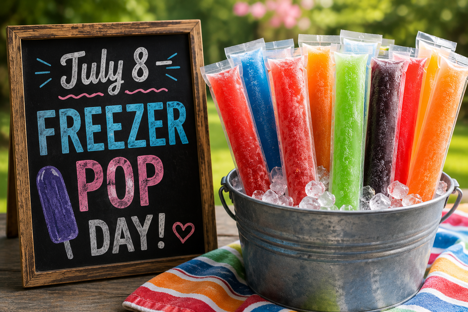 🧊🍭 Freezer Pop Day – July 8 🍭🧊
