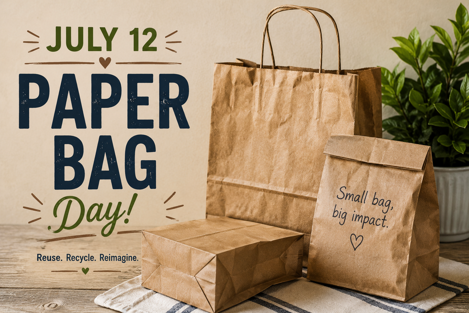 🛍️📦 Paper Bag Day – July 12 📦🛍️