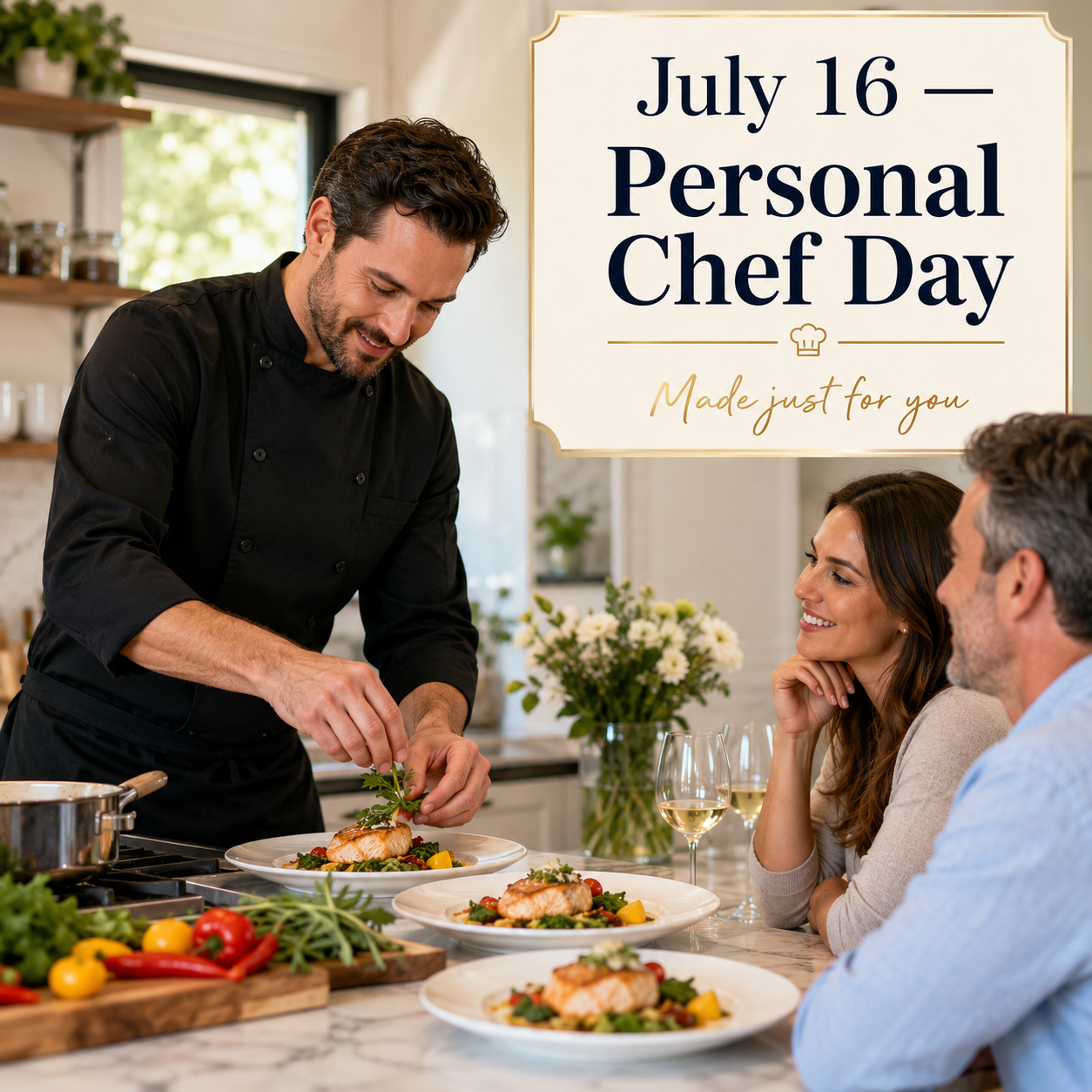 👨‍🍳❤️ Personal Chef Day – July 16 ❤️👩‍🍳